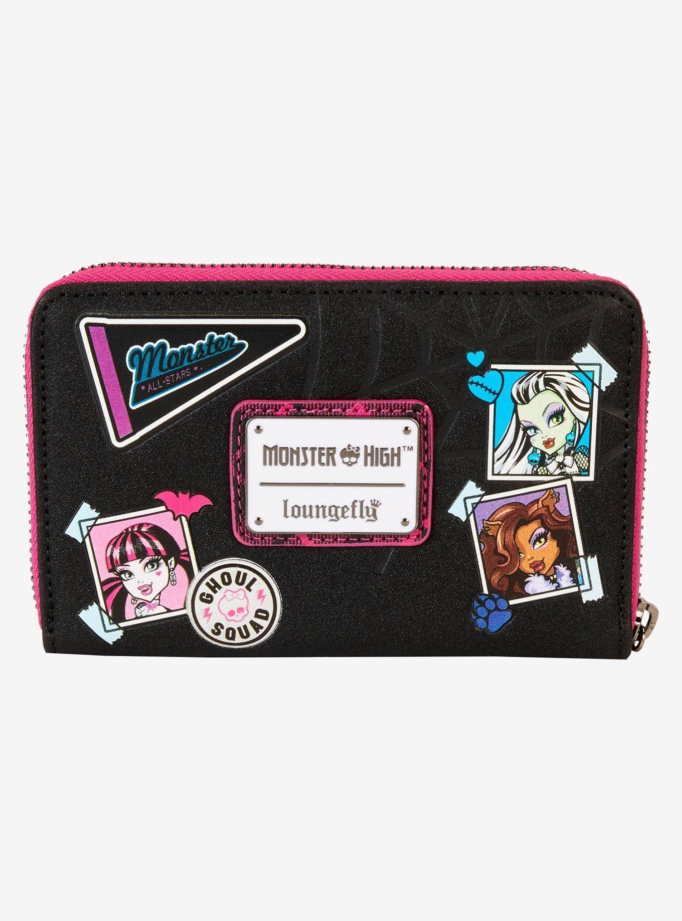 Loungefly Monster High Crest Mini Zipper Wallet, , hi-res