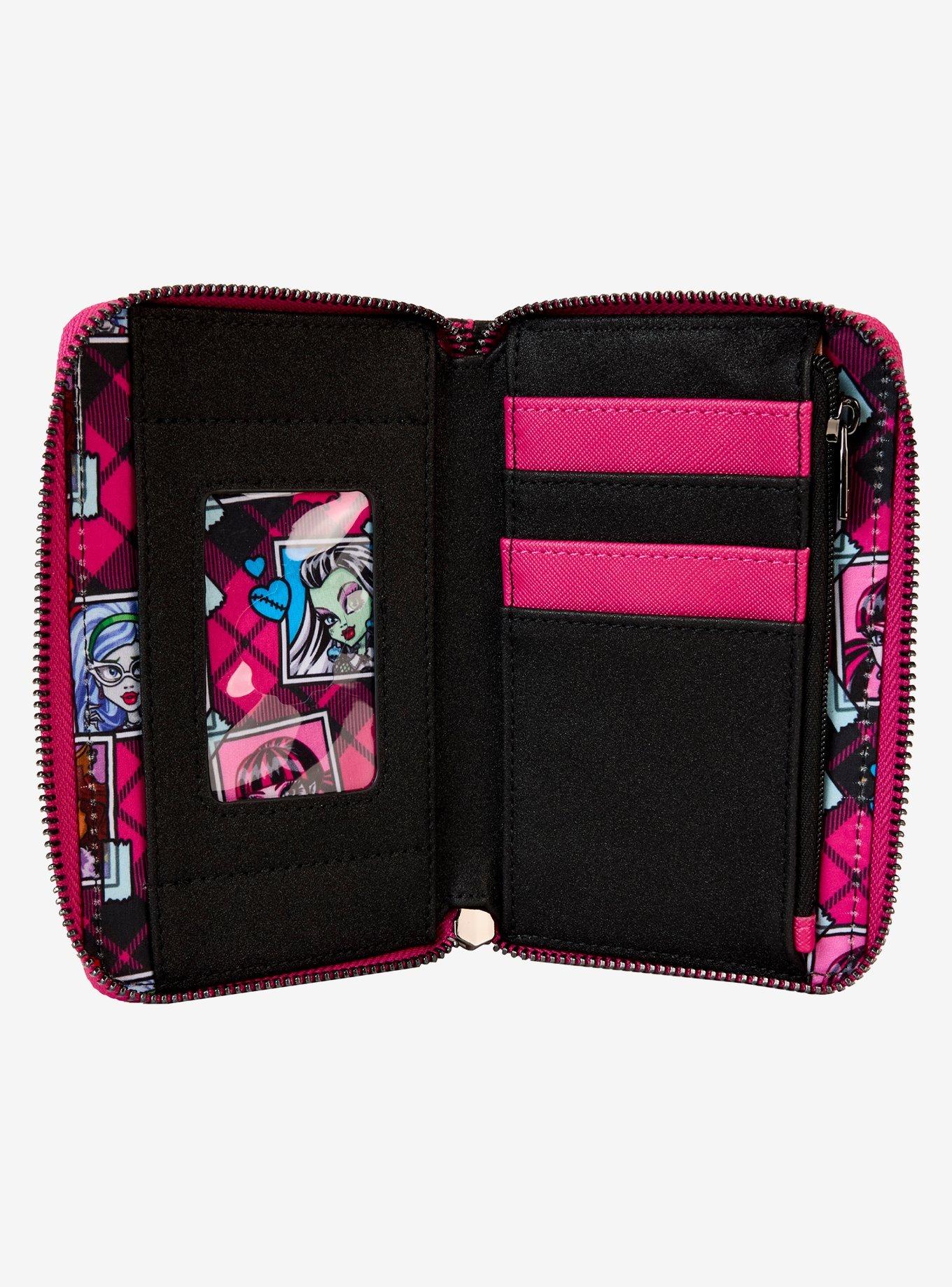 Loungefly Monster High Crest Mini Zipper Wallet, , alternate