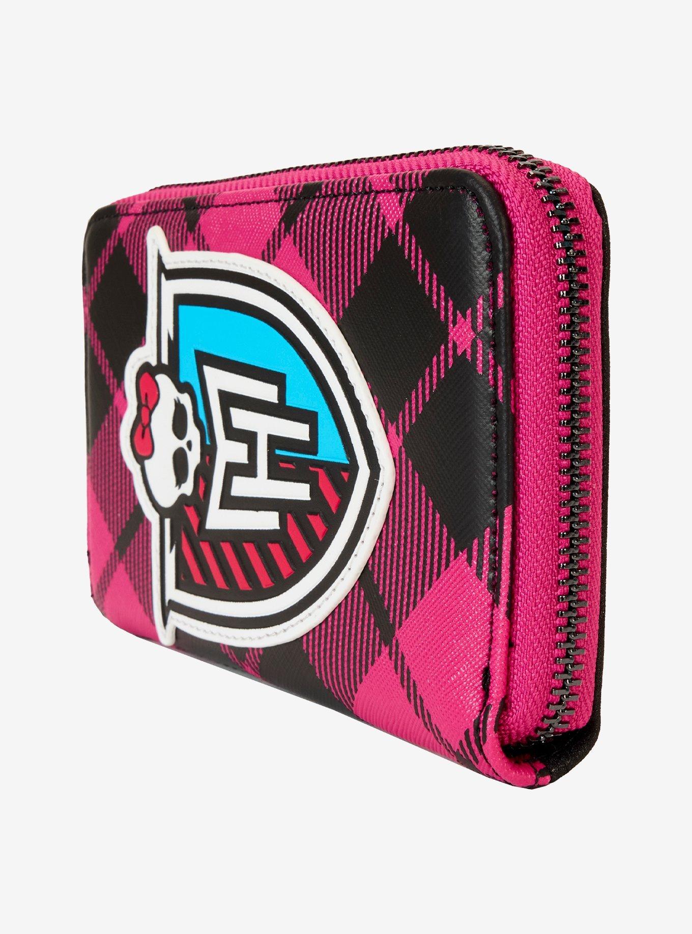 Loungefly Monster High Crest Mini Zipper Wallet, , alternate