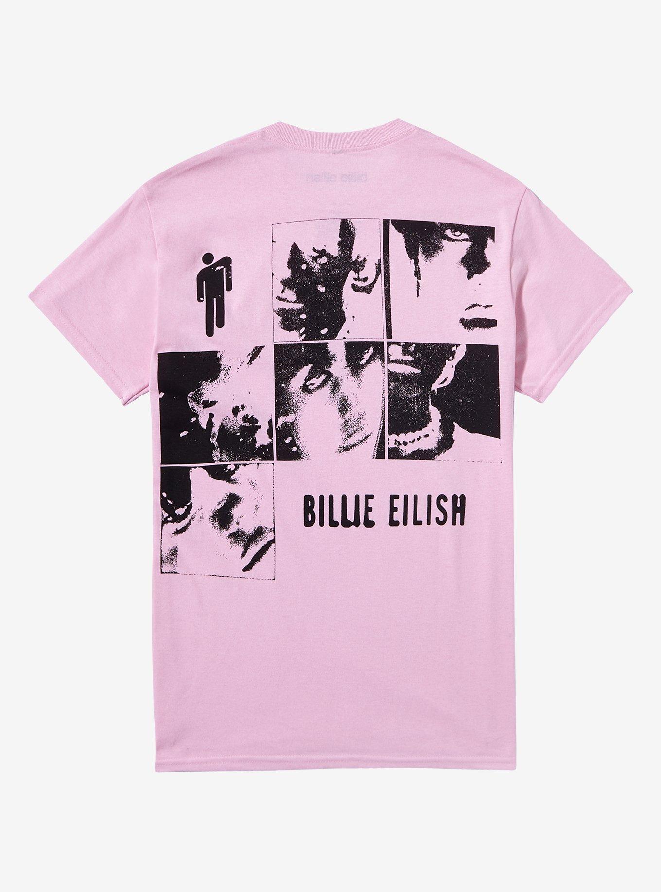 Billie Eilish Photo Grid Boyfriend Fit Girls T-Shirt, , hi-res