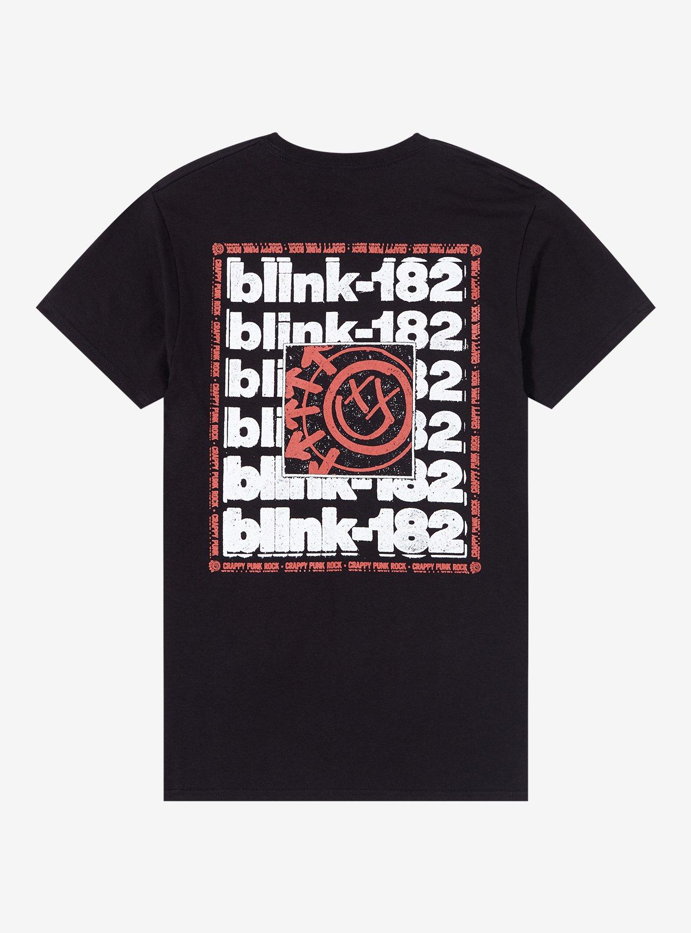 Blink-182 Two-Sided Logo Boyfriend Fit Girls T-Shirt