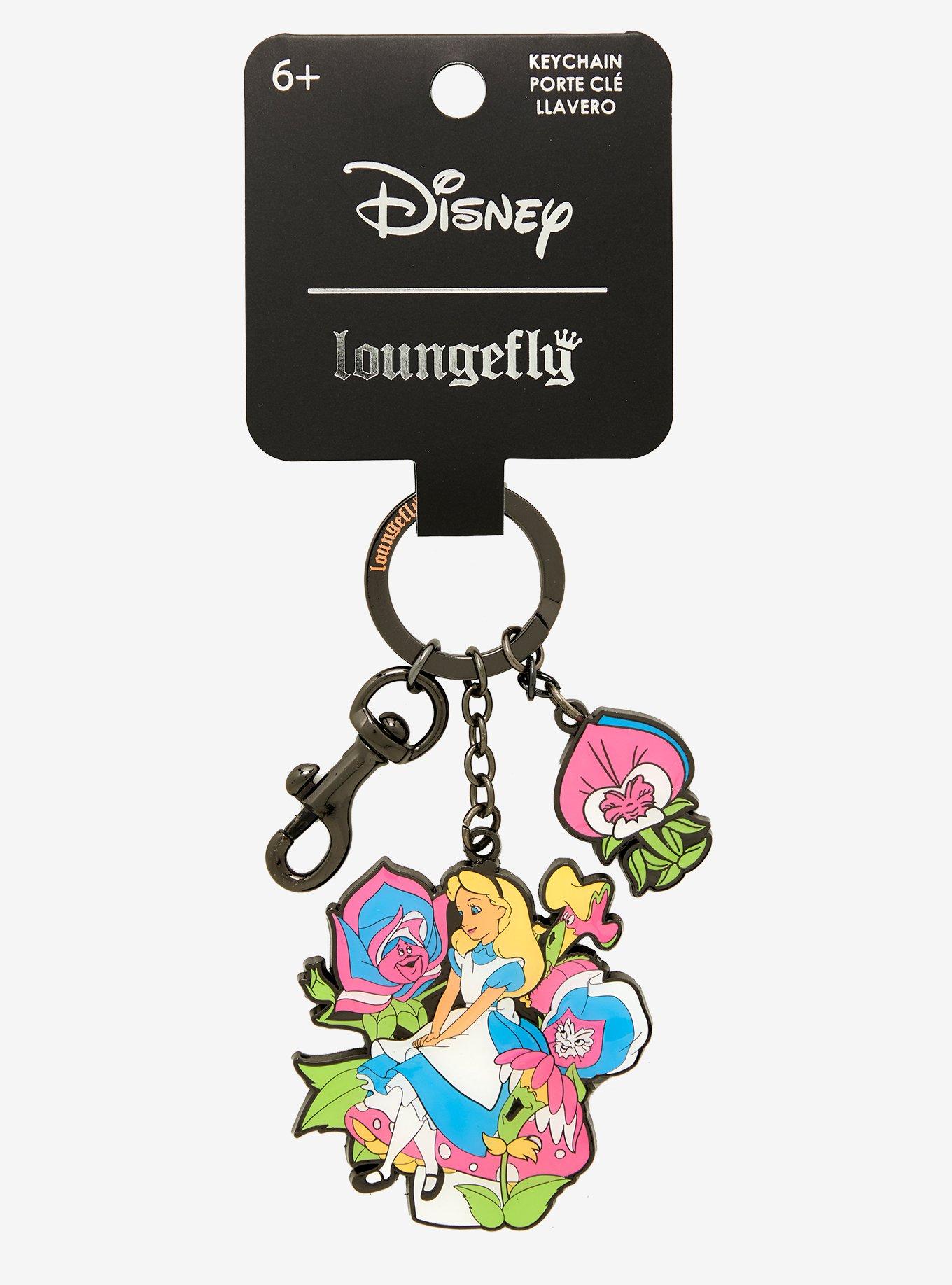 Loungefly Disney Alice in Wonderland Flower Keychain