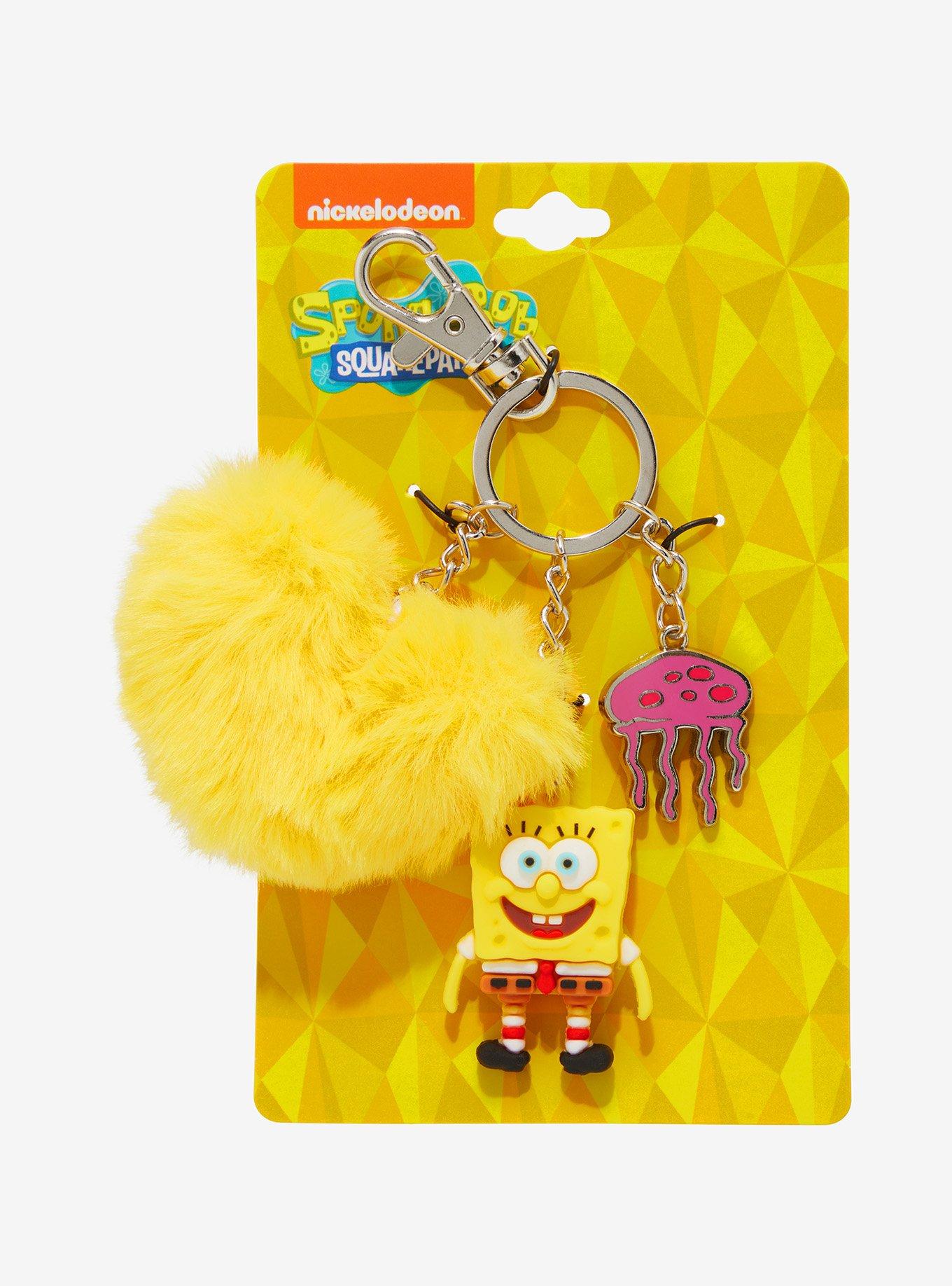 SpongeBob SquarePants Pom Pom 3D Multi-Charm Keychain, , alternate