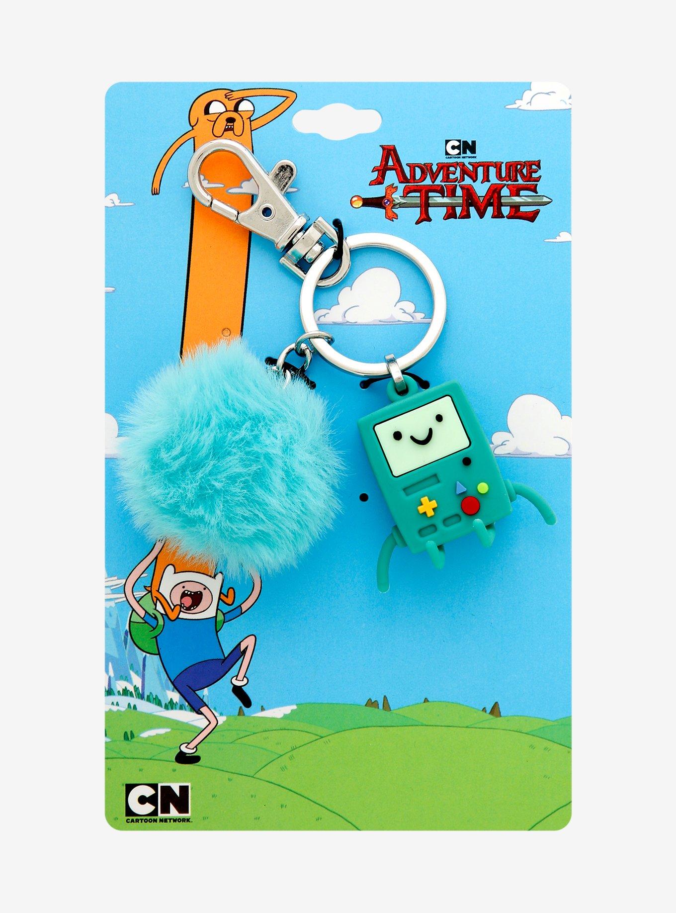 Adventure Time BMO Multi-Charm Pom Pom Keychain, , alternate