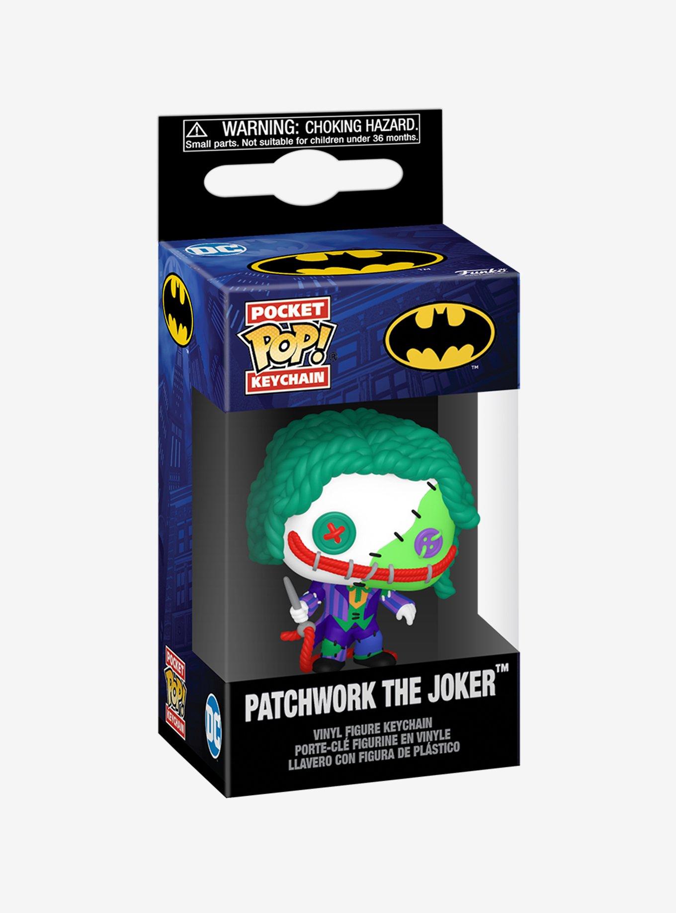 Funko Pocket Pop! DC Comics Batman Patchwork The Joker Vinyl Keychain, , hi-res