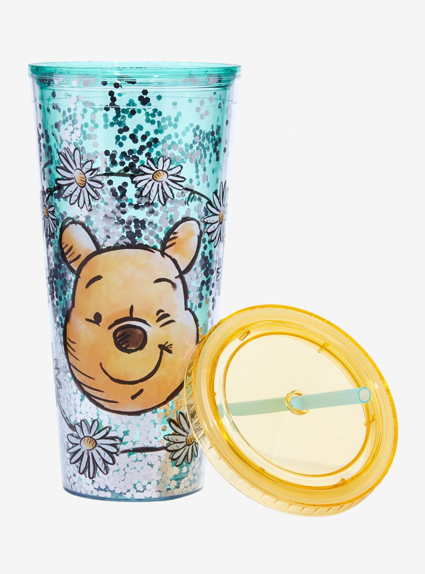 Disney Winnie The Pooh Daisy Glitter Acrylic Travel Cup, , alternate