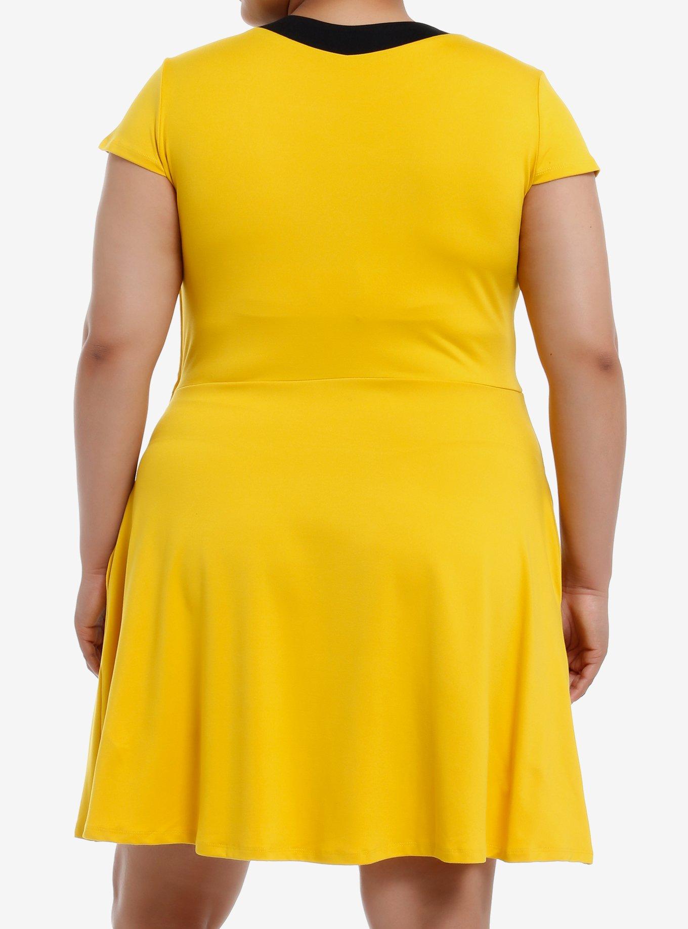 Her Universe Star Trek Command Uniform Dress Plus Size Her Universe Exclusive, GOLDEN YELLOW, alternate