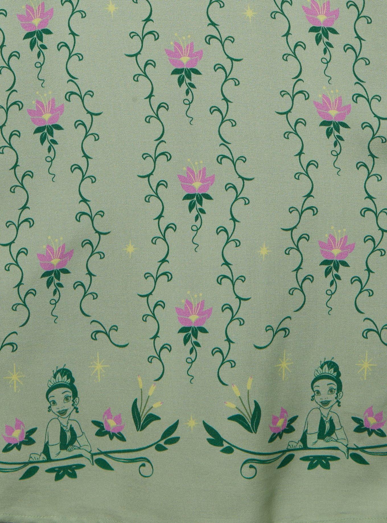 Disney The Princess and the Frog Bayou Puff Sleeve Plus Size Midi Dress &mdash; BoxLunch Exclusive, SAGE, alternate