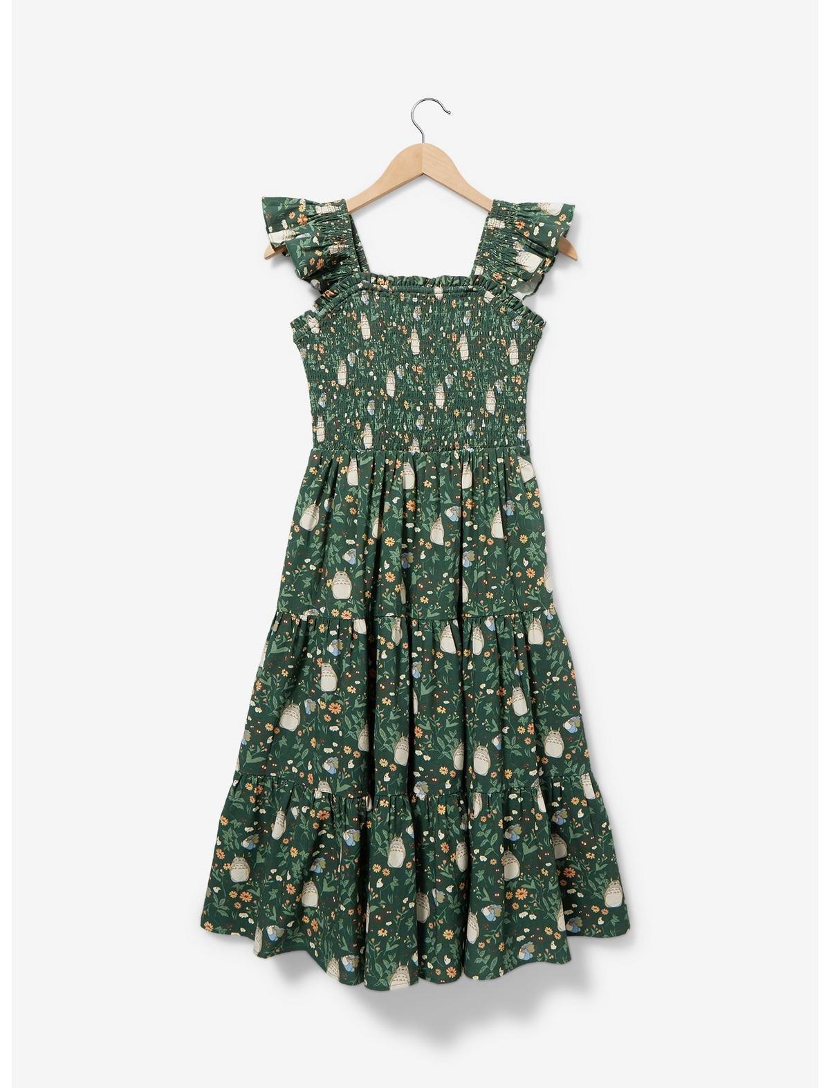 Her Universe Studio Ghibli My Neighbor Totoro Garden Allover Print Smocked Dress — BoxLunch Exclusive