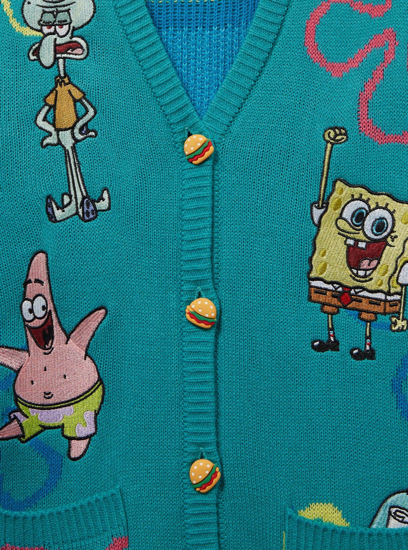 SpongeBob SquarePants Bikini Bottom Cardigan Plus Size, MULTI, alternate