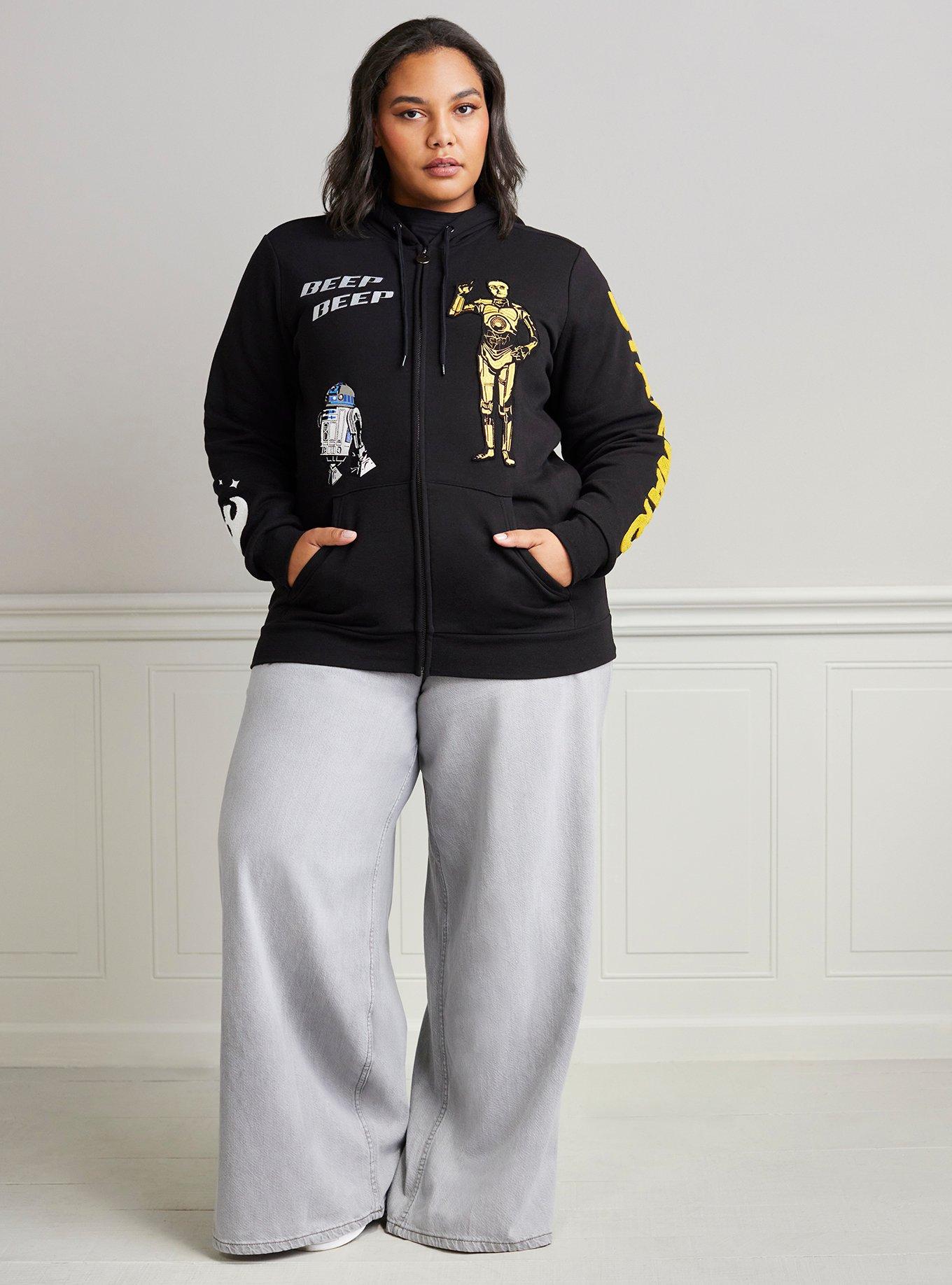 Her Universe Star Wars Droids Hoodie Plus Size Her Universe Exclusive, , hi-res