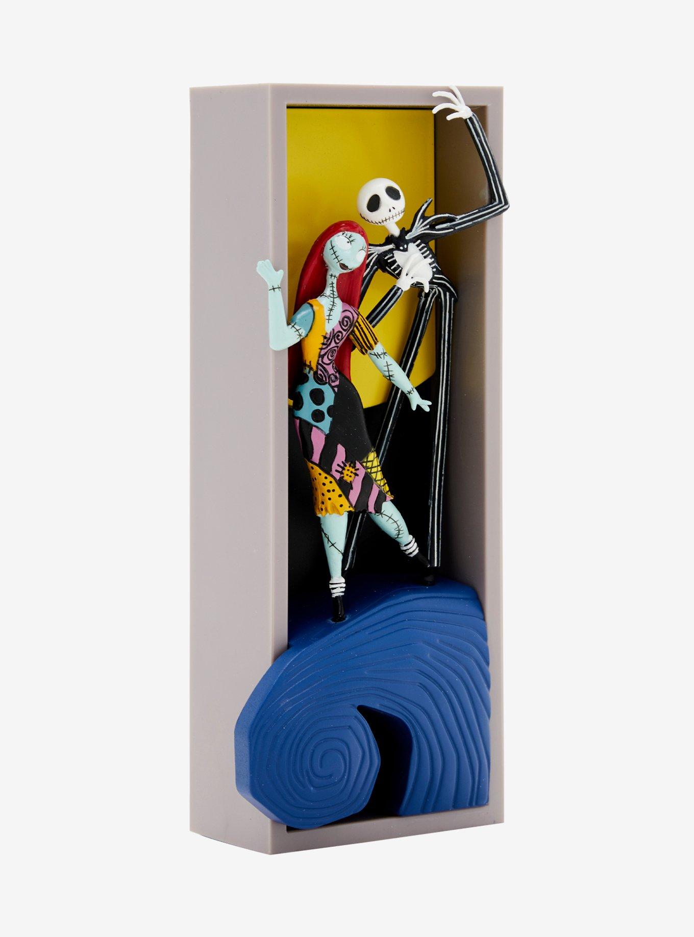 Culturefly Disney The Nightmare Before Christmas Nooks Jack Skellington & Sally Book Nook Figure, , alternate