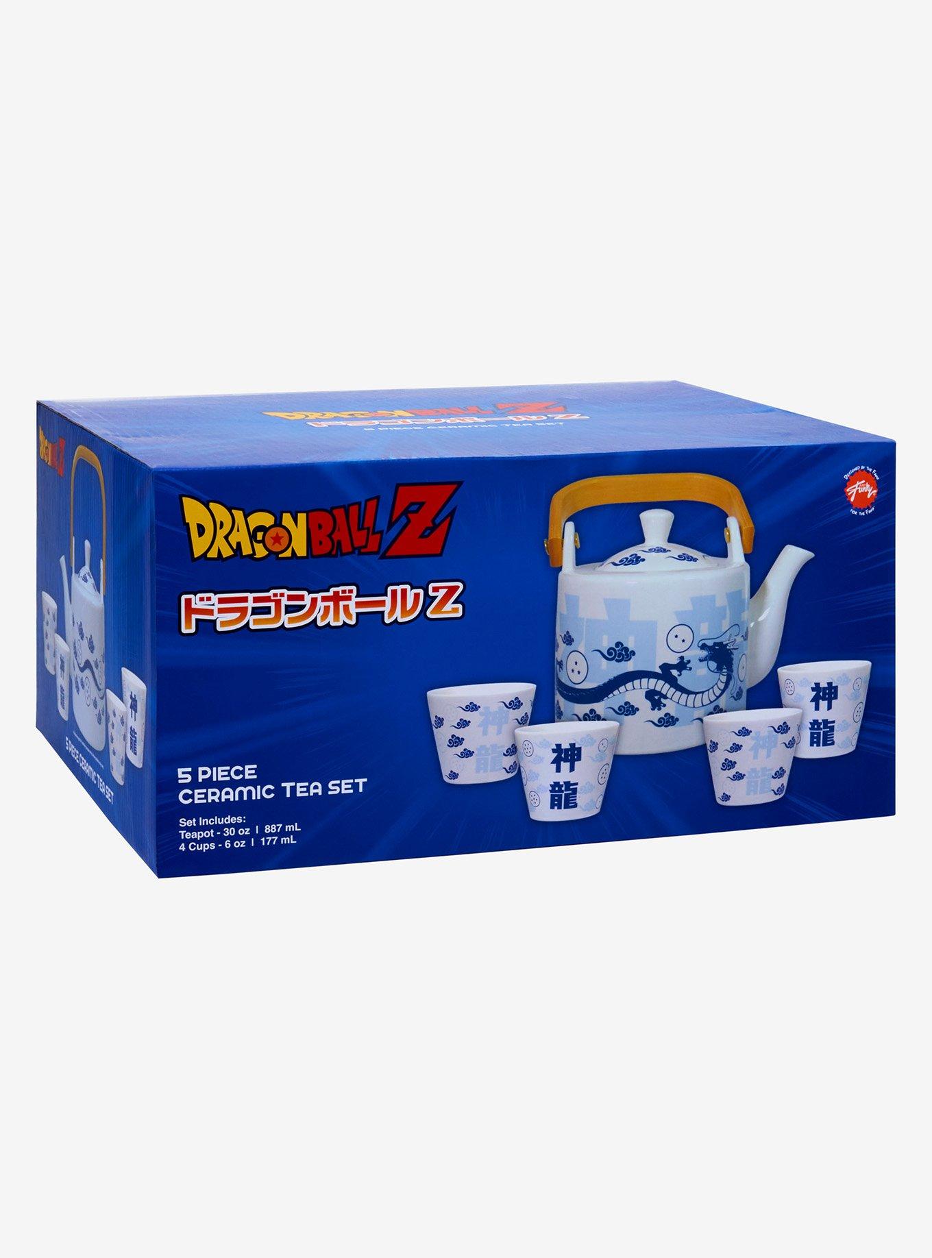 Dragon Ball Z Blue & White Icons Tea Set, , alternate