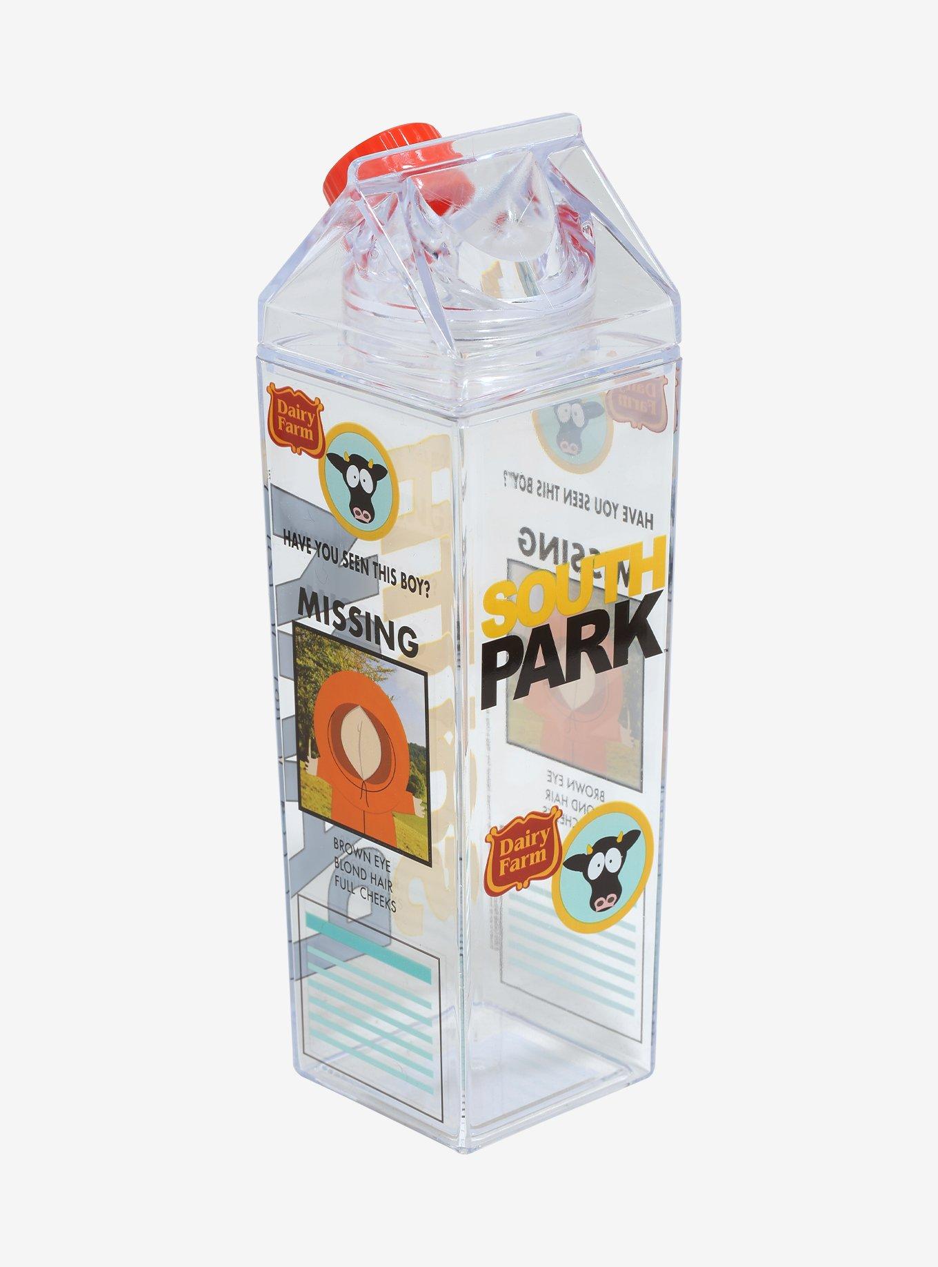 South Park Kenny Missing Milk Carton Water Bottle, , alternate