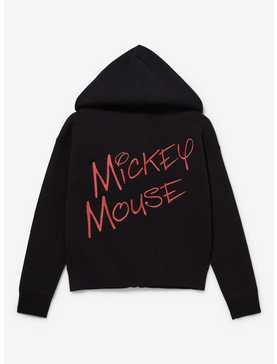 Disney Mickey Mouse Ears Women's Knit Zip Hoodie — BoxLunch Exclusive, , hi-res