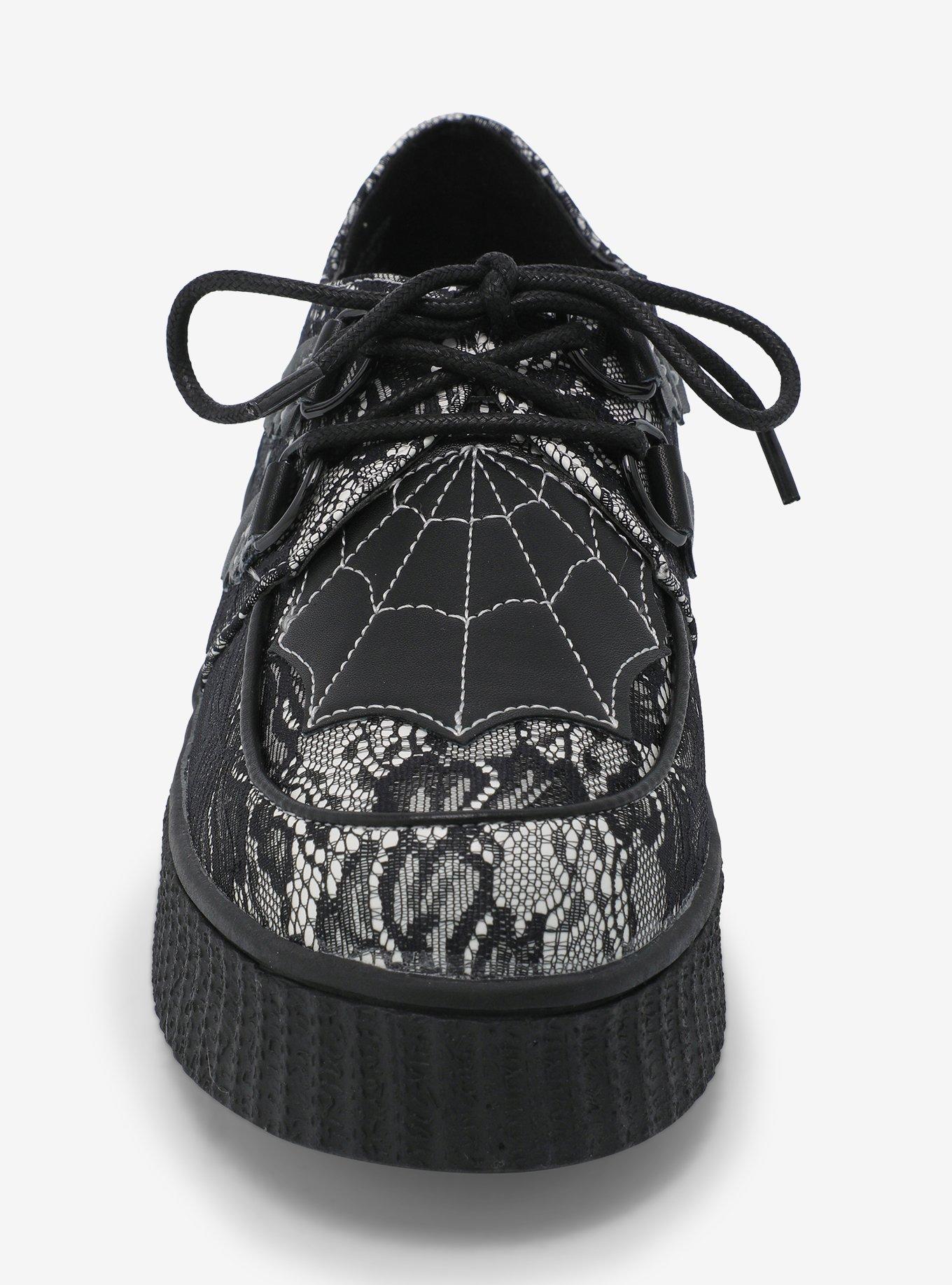 Strange Cvlt Web White & Black Lace Krypt Creepers, MULTI, alternate