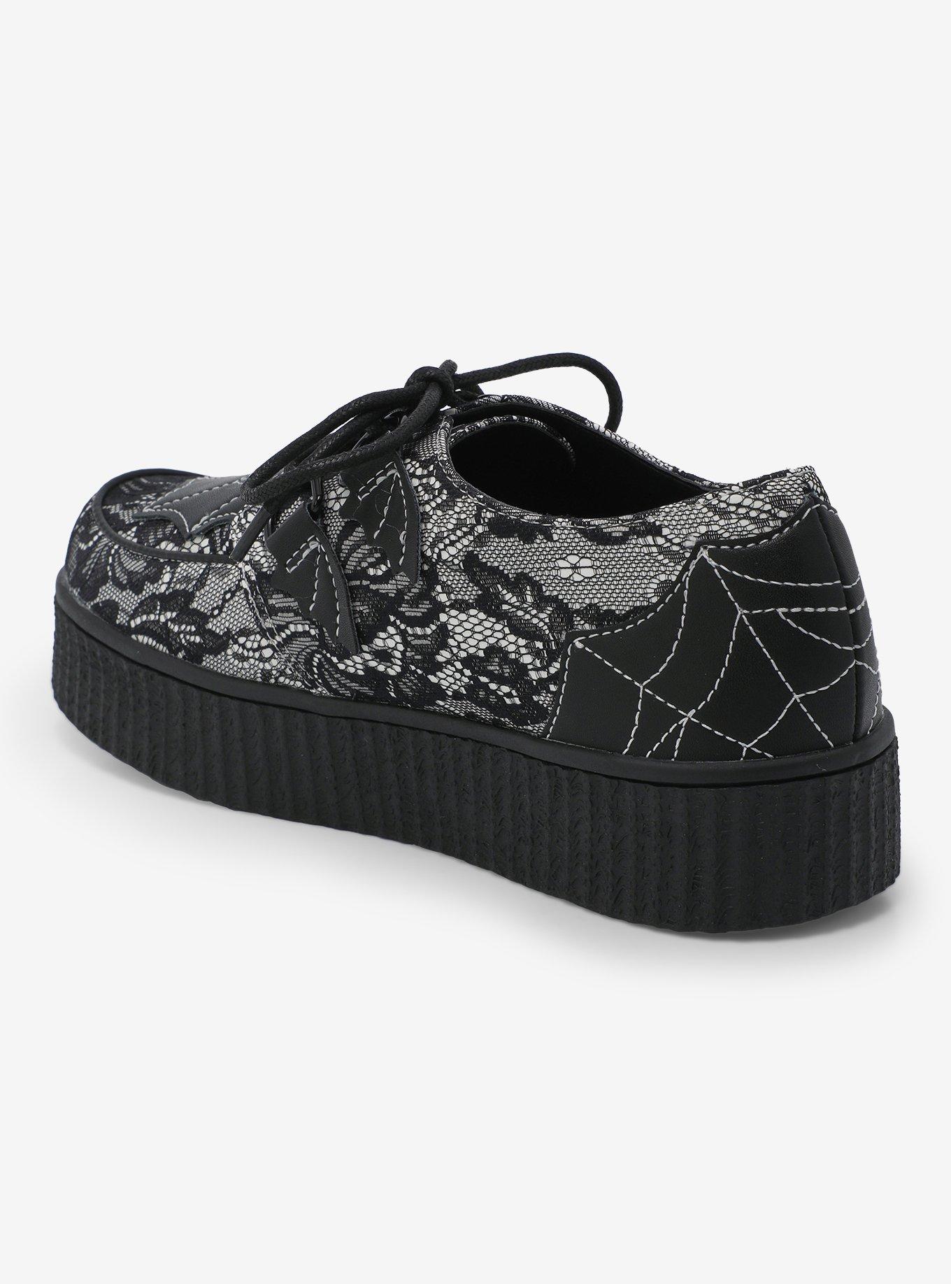 Strange Cvlt Web White & Black Lace Krypt Creepers, MULTI, alternate