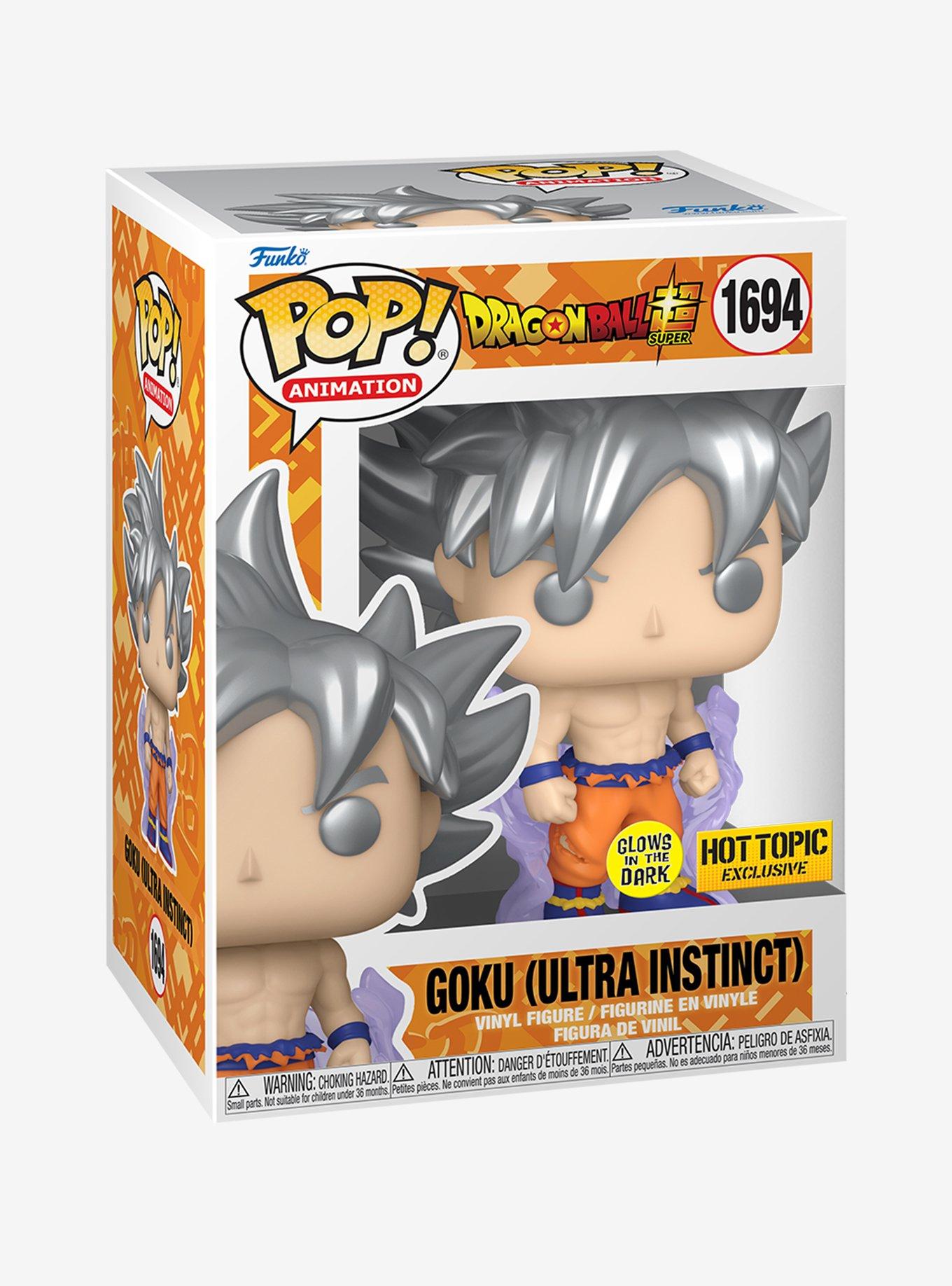 Funko Dragon Ball Super Pop! Animation Goku (Ultra Instinct) Glow-In-The-Dark Vinyl Figure Hot Topic Exclusive