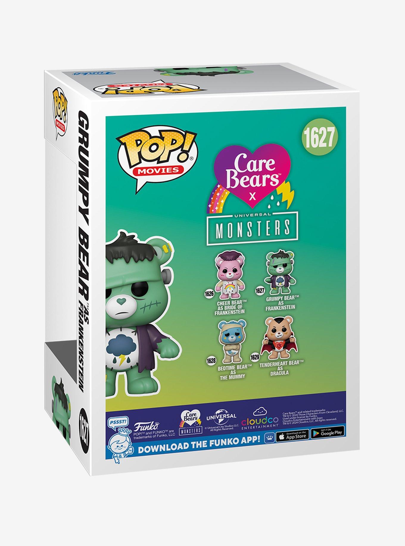 Funko Care Bears X Universal Monsters Pop! Movies Grumpy Bear As Frankenstein Vinyl Figure, , alternate