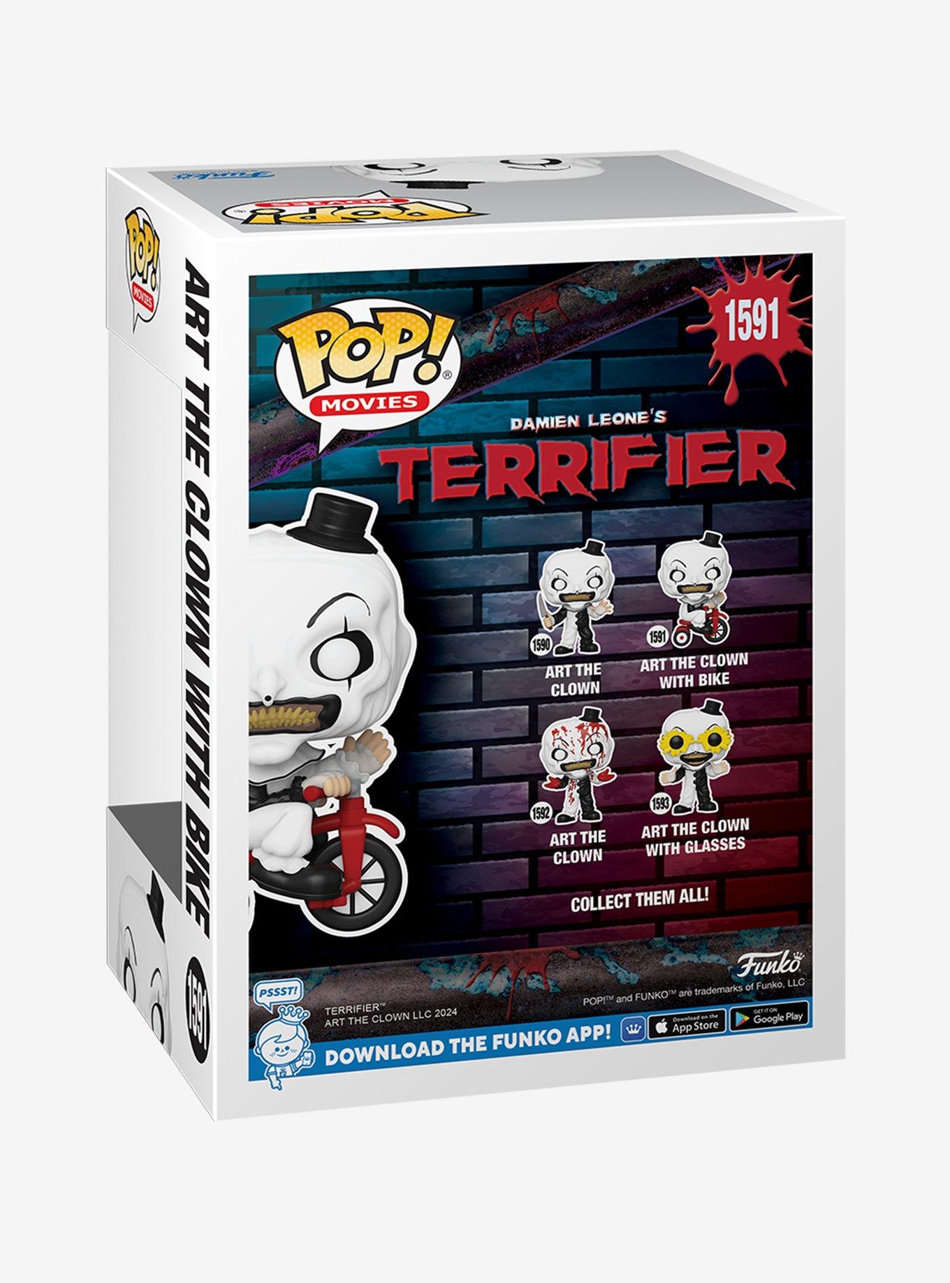 Funko Terrifier Pop! Movies Art The Clown With Bike Vinyl Figure, , alternate