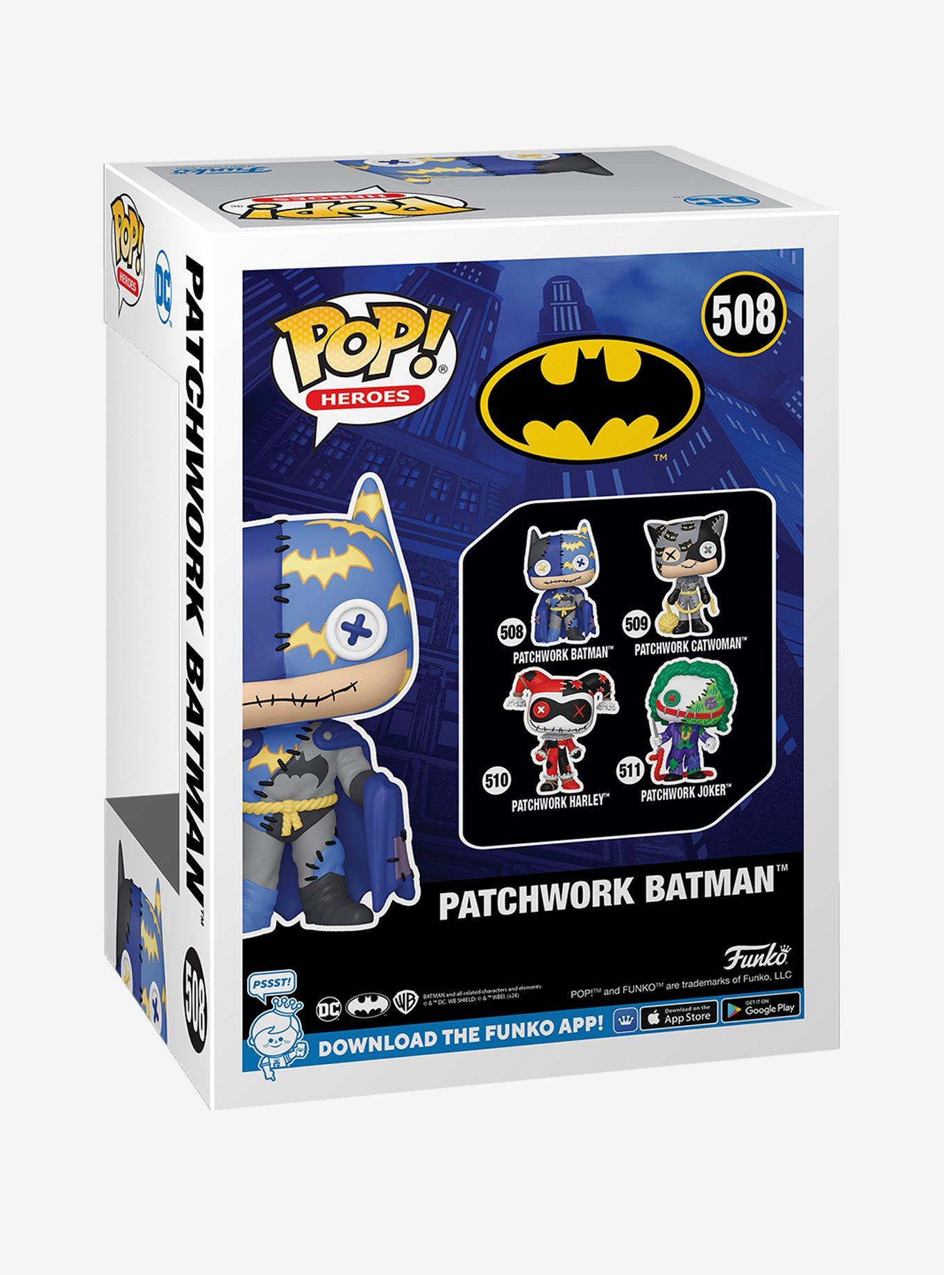 Funko DC Comics Batman Pop! Heroes Patchwork Batman Vinyl Hero, , alternate