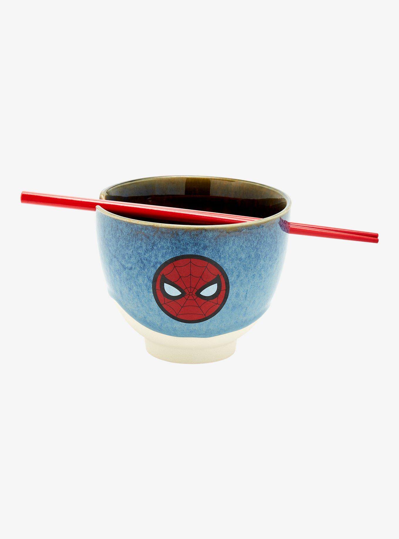 Marvel Spider-Man Mask Ramen Bowl & Chopsticks — BoxLunch Exclusive, , alternate