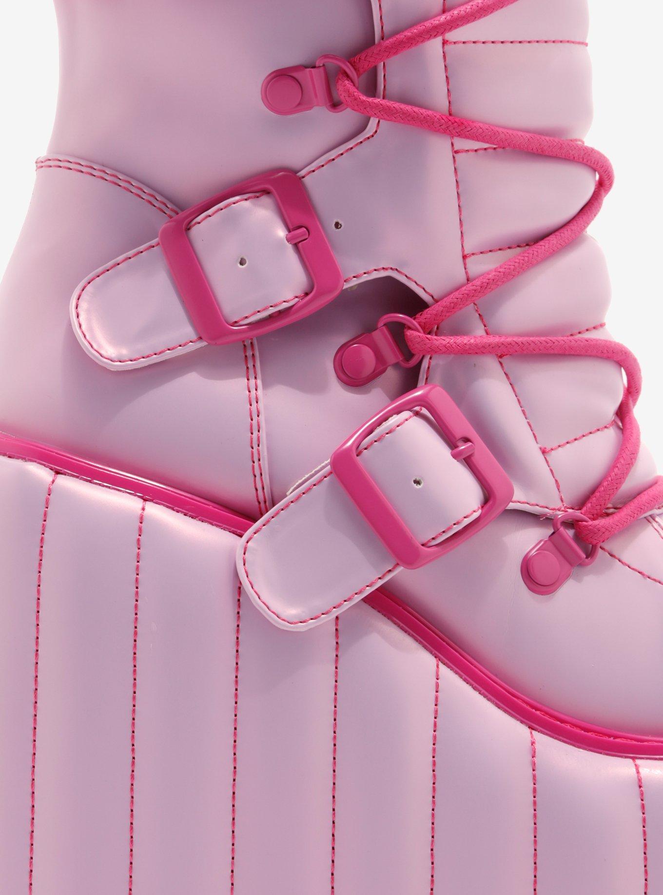 YRU Pink Dune Platform Boots, MULTI, alternate