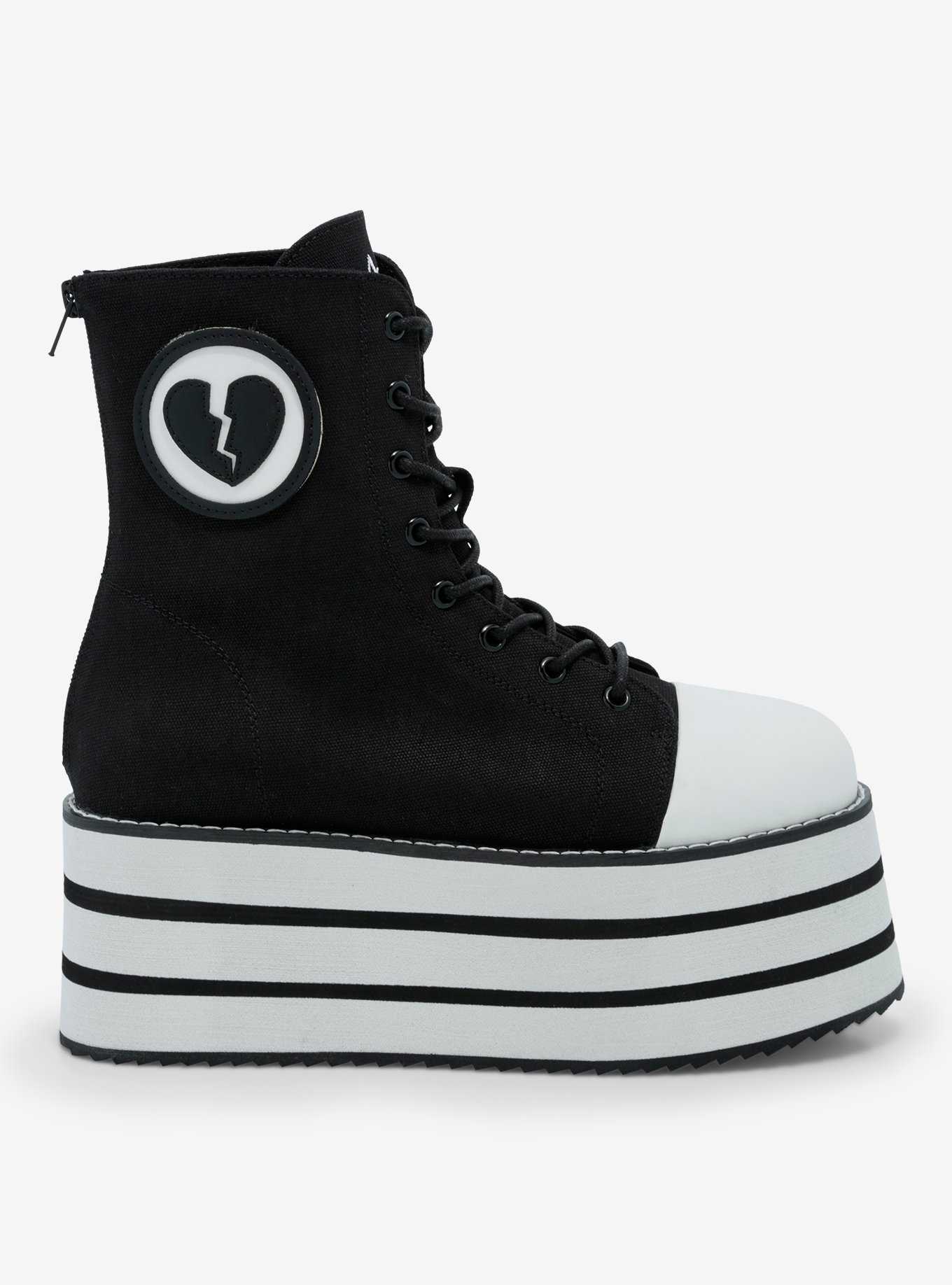 YRU Suspension Broken Heart Platform Sneakers, , hi-res