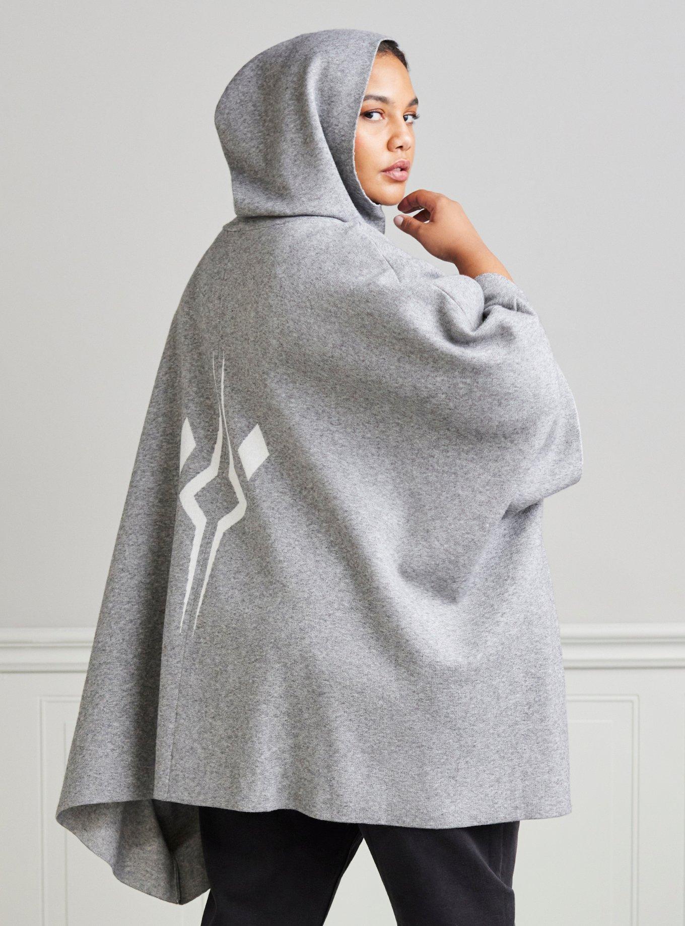 Her Universe Star Wars Ahsoka Tano Lightsabers Hooded Cape Plus Size Her Universe Exclusive, LIGHT GREY, alternate