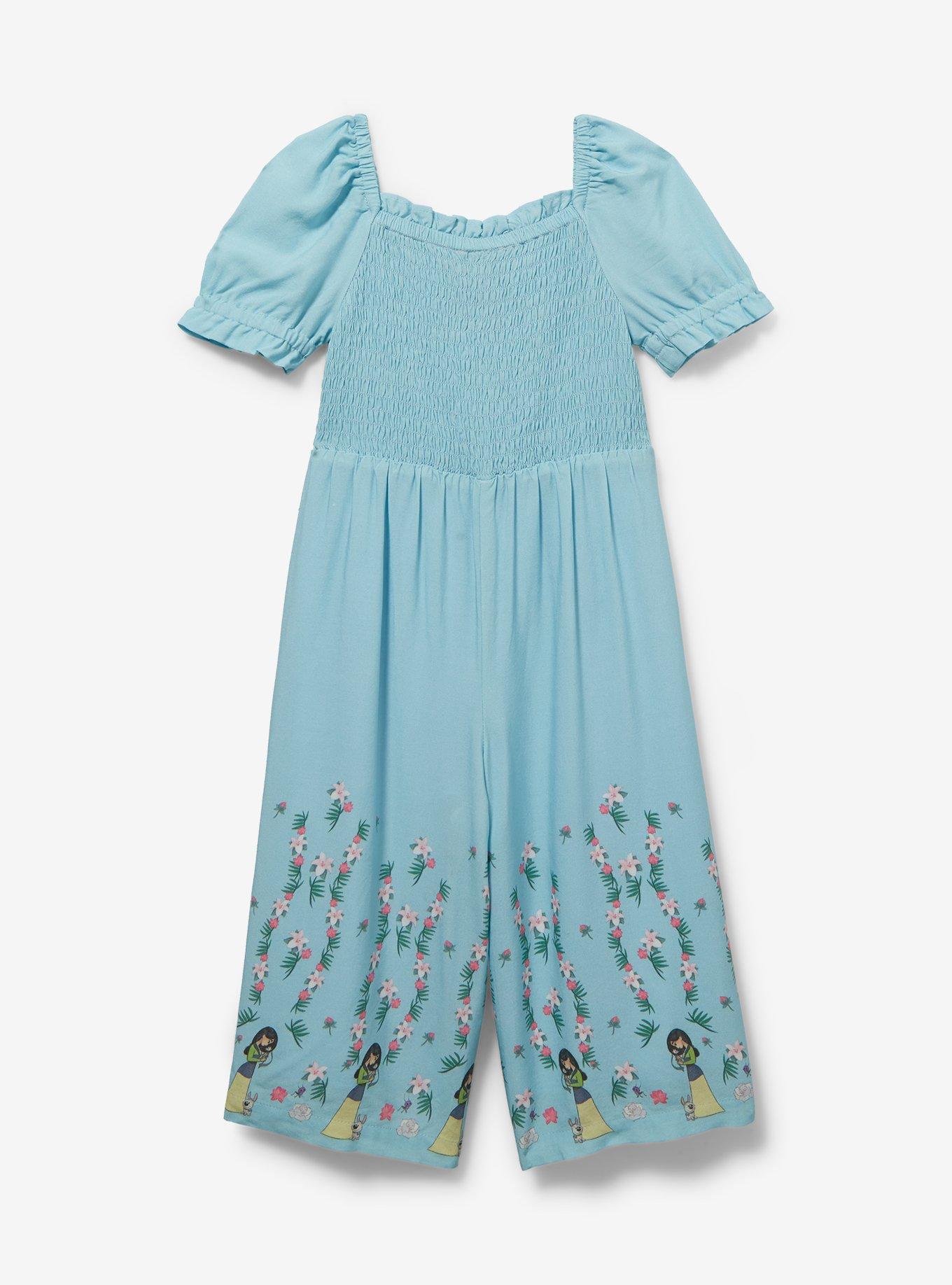 Disney Mulan Puff Sleeve Toddler Romper &mdash; BoxLunch Exclusive, BLUE, alternate