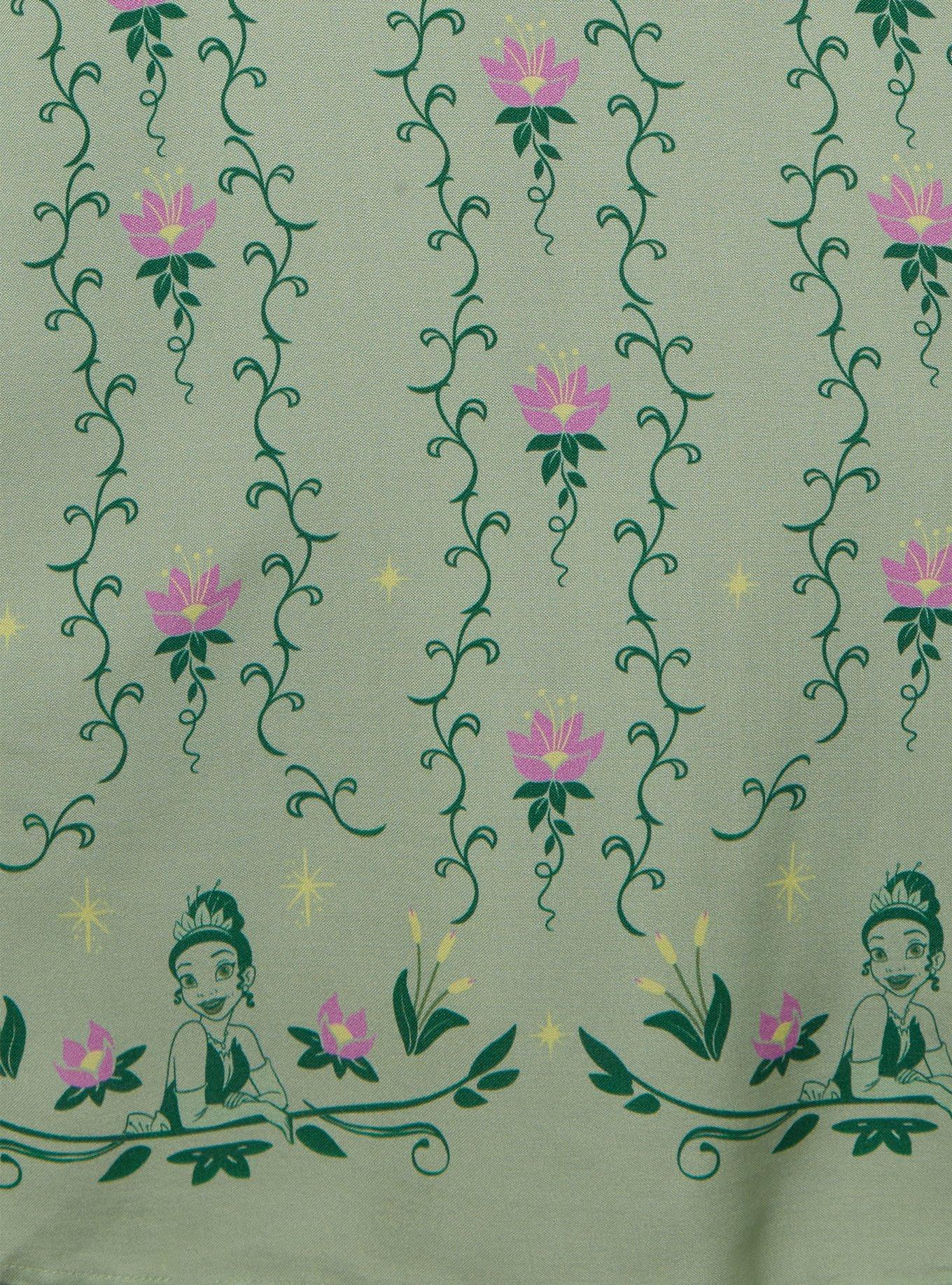 Disney Princess and the Frog Tiana Button Front Toddler Romper &mdash; BoxLunch Exclusive, GREEN, alternate