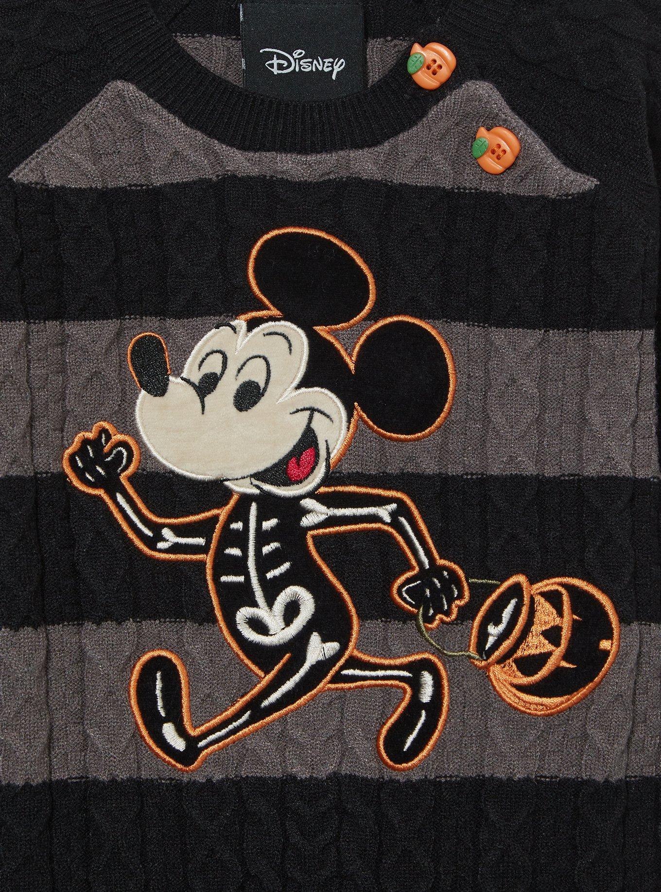 Disney Mickey Mouse Skeleton Knit Infant One-Piece - BoxLunch Exclusive, MULTI, alternate