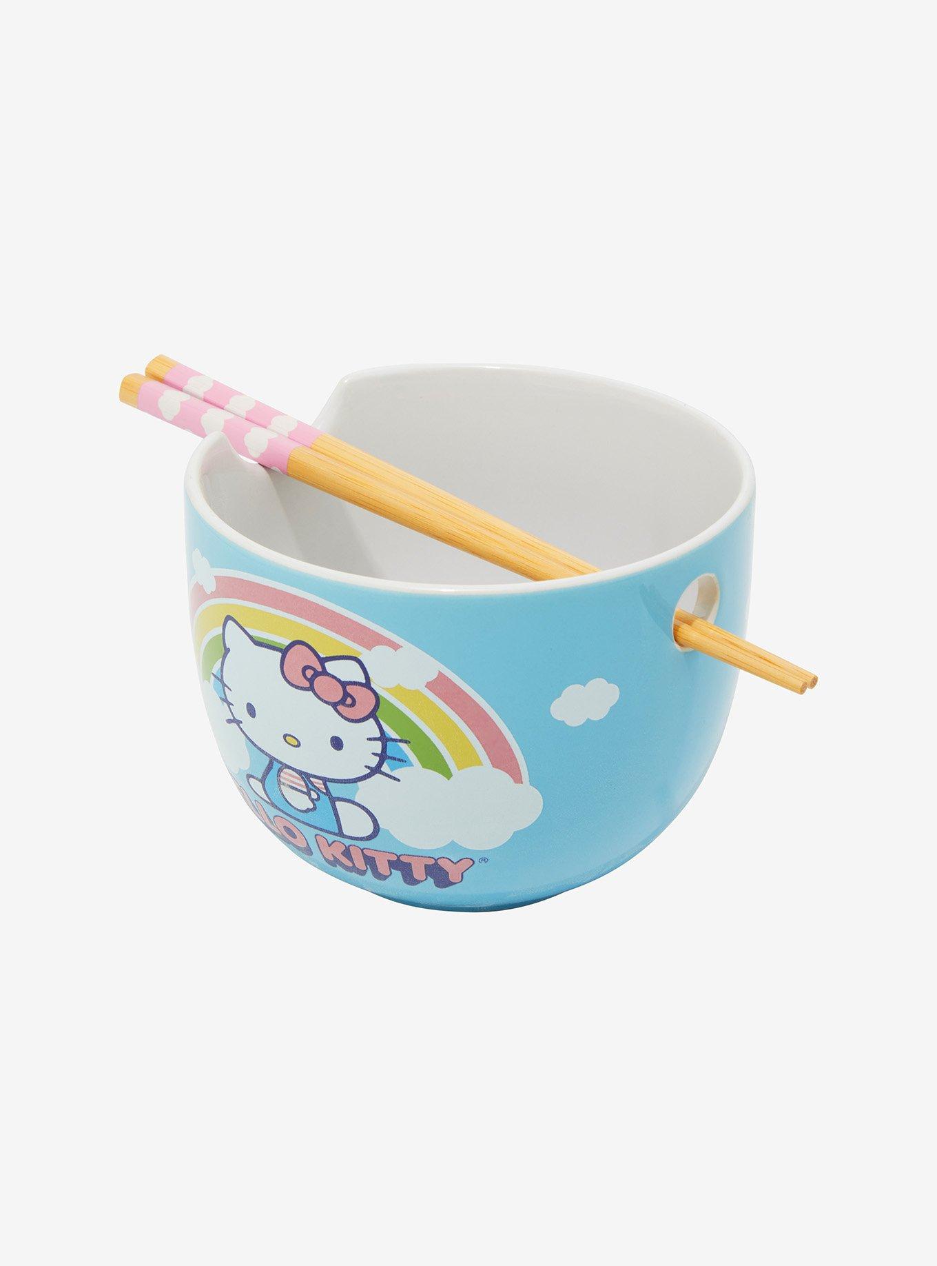 Hello Kitty Rainbow Ramen Bowl With Chopsticks, , hi-res