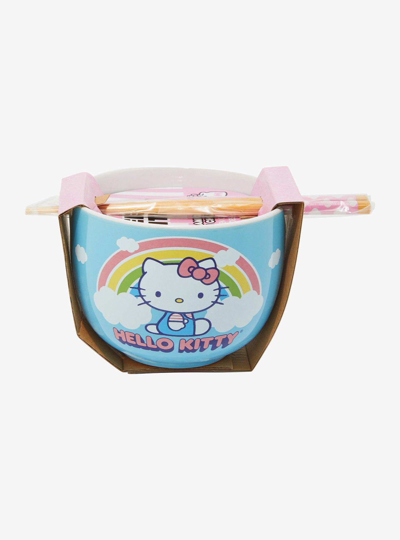 Hello Kitty Rainbow Ramen Bowl With Chopsticks, , alternate