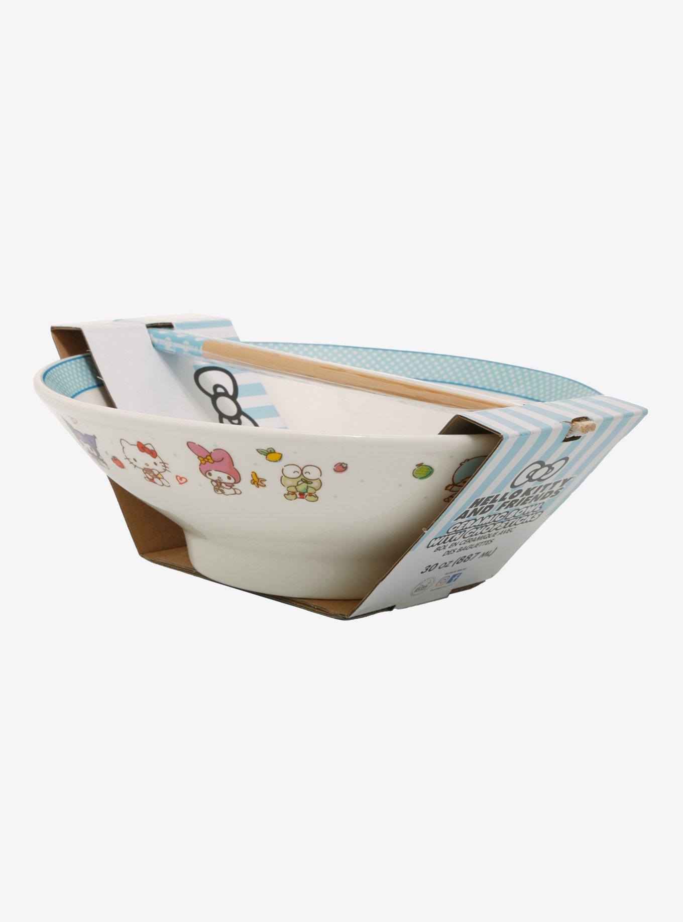 Hello Kitty And Friends Wide Ramen Bowl With Chopsticks, , hi-res