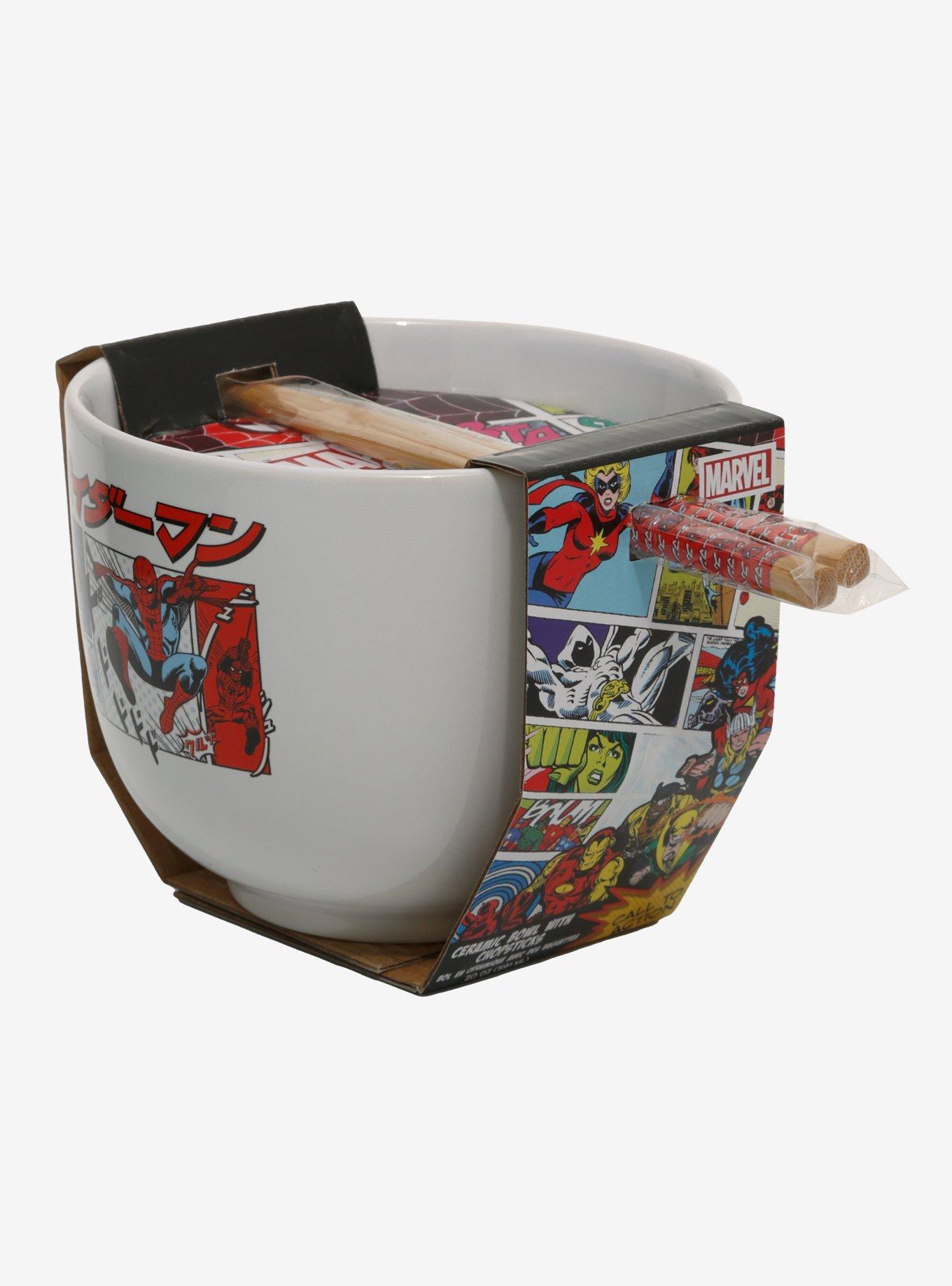 Marvel Spider-Man Comic Book Panels Ramen Bowl, , alternate