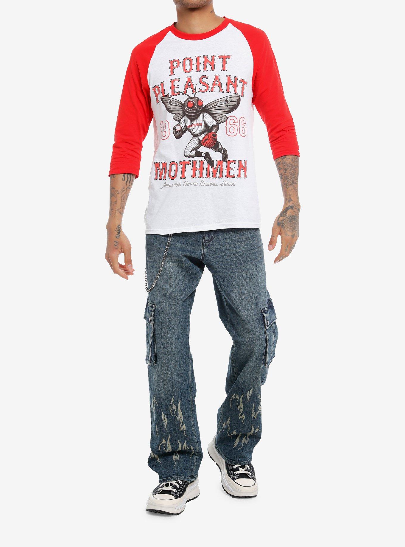 Point Pleasant Mothmen Baseball Raglan T-Shirt, , hi-res