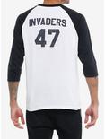 Roswell Invaders Baseball Raglan T-Shirt, MULTI, alternate
