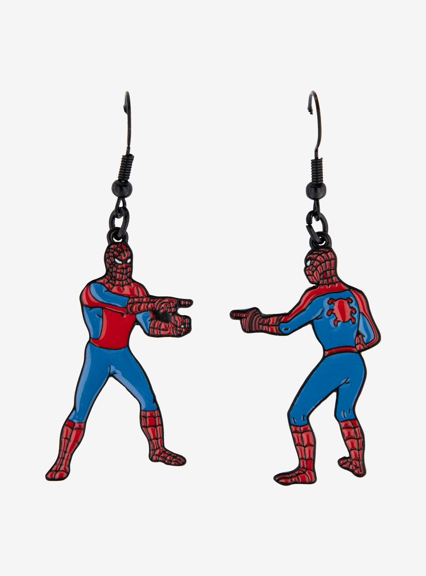 Marvel Spider-Man Pointing Spider-Man Meme Hook Earrings, , alternate