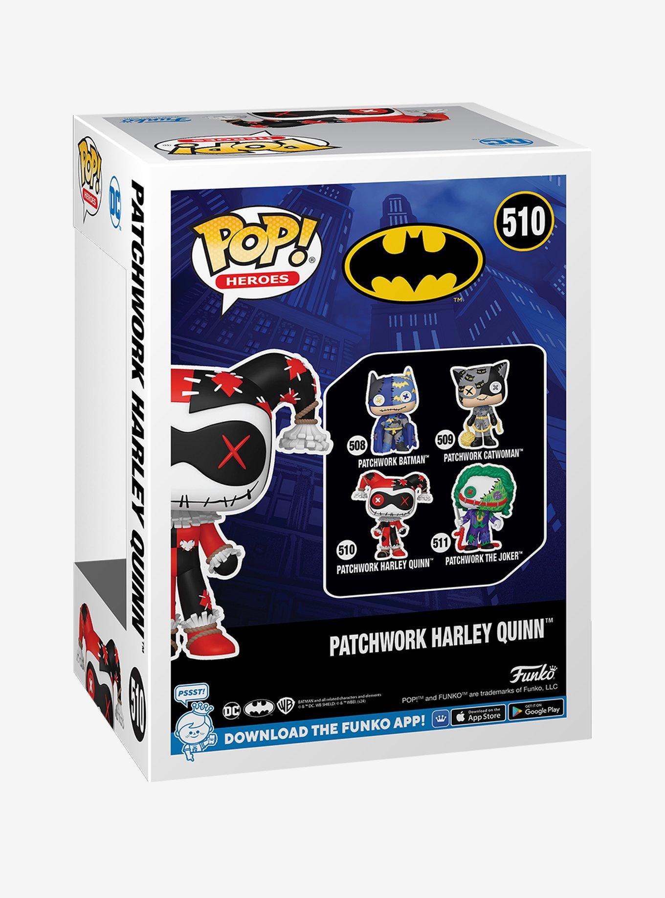 Funko DC Comics Batman Pop! Heroes Patchwork Harley Quinn Vinyl Hero, , alternate