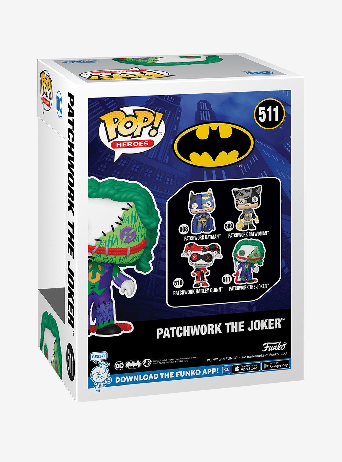 Funko DC Comics Batman Pop! Heroes Patchwork The Joker Vinyl Hero, , alternate