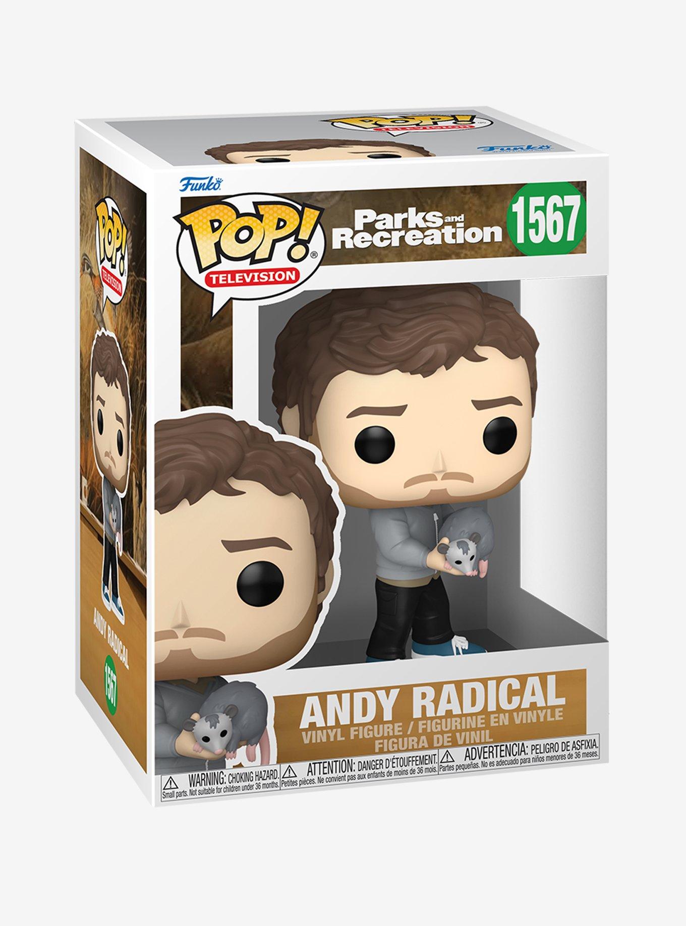 Funko Parks And Recreation Pop! Television Andy Radical Vinyl Figure, , alternate