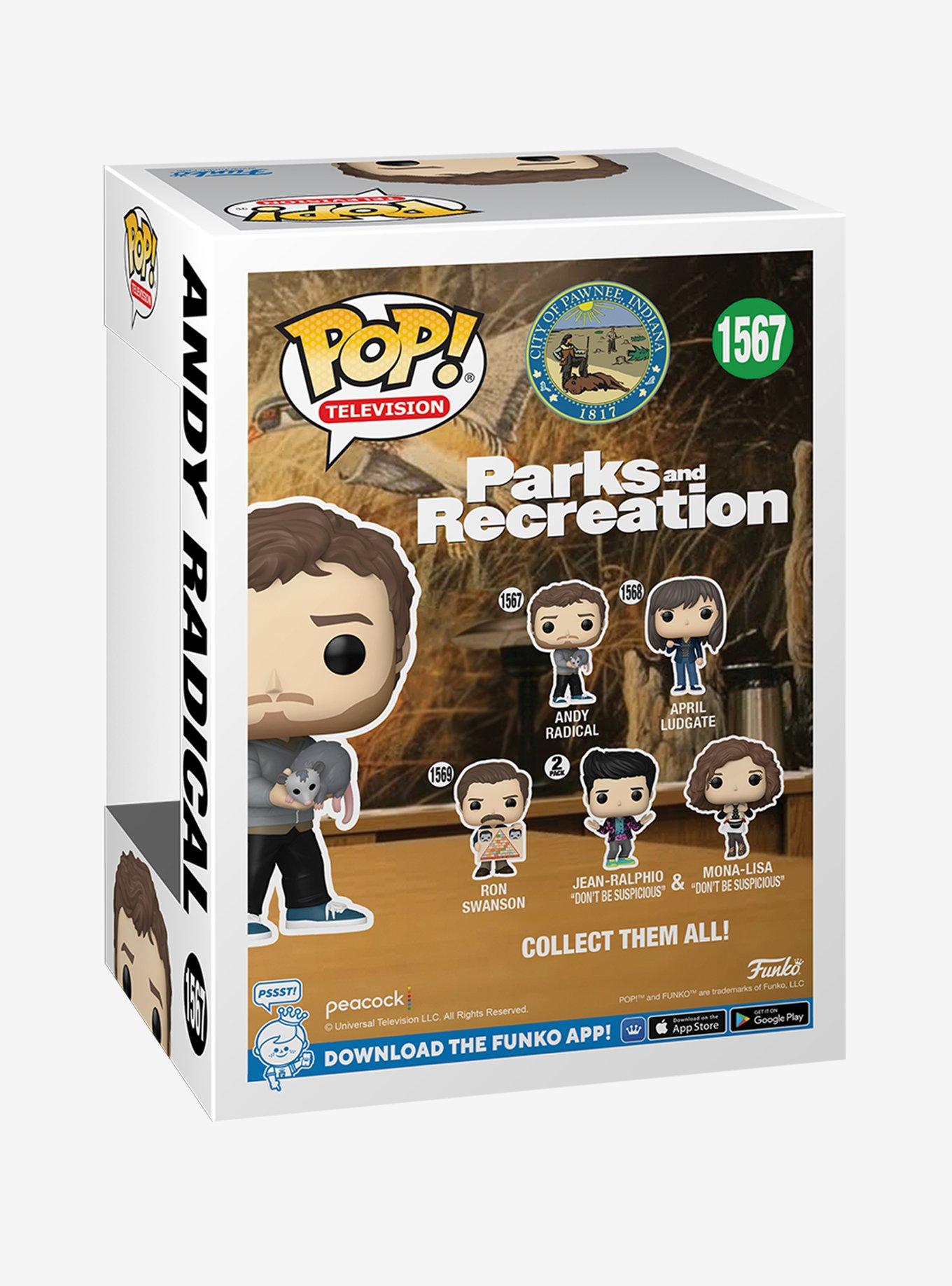 Funko Parks And Recreation Pop! Television Andy Radical Vinyl Figure, , alternate