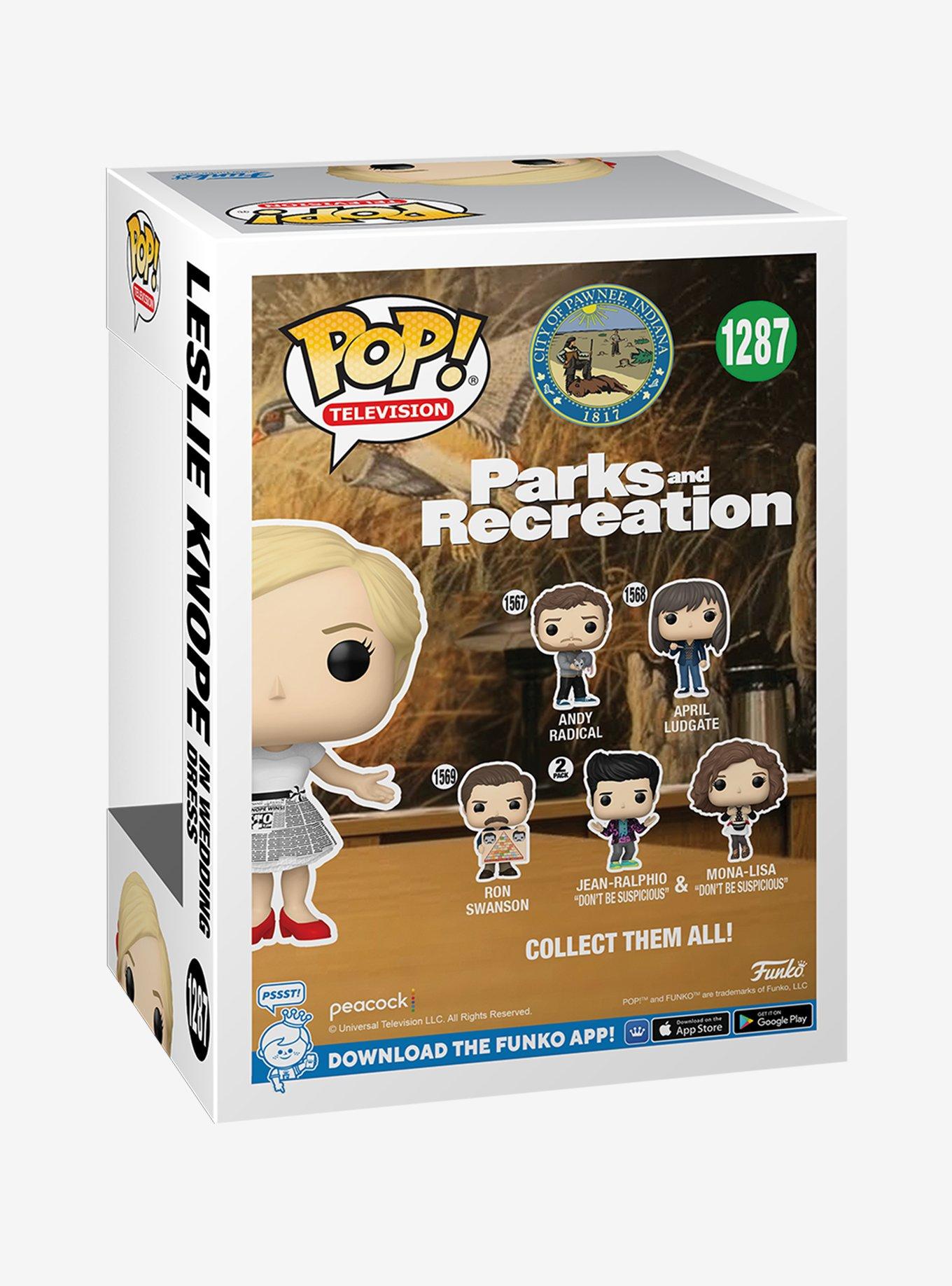 Funko Parks And Recreation Pop! Television Leslie Knope (In Wedding Dress) Vinyl Figure, , alternate