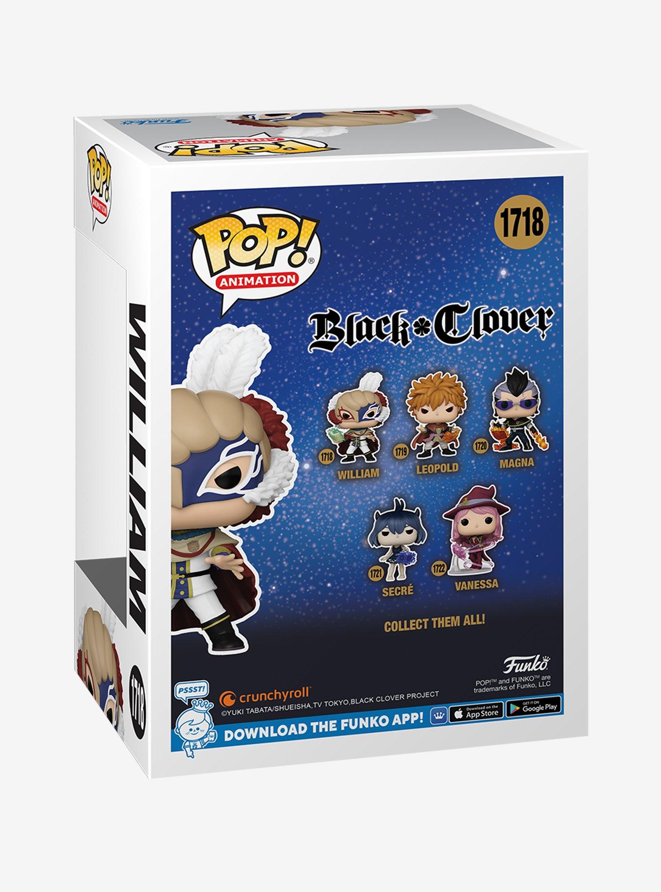 Funko Black Clover Pop! Animation William Vinyl Figure, , alternate