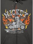 Disney Mickey Mouse Motorcycle Portrait Zippered Hoodie - BoxLunch Exclusive, BLACK, alternate