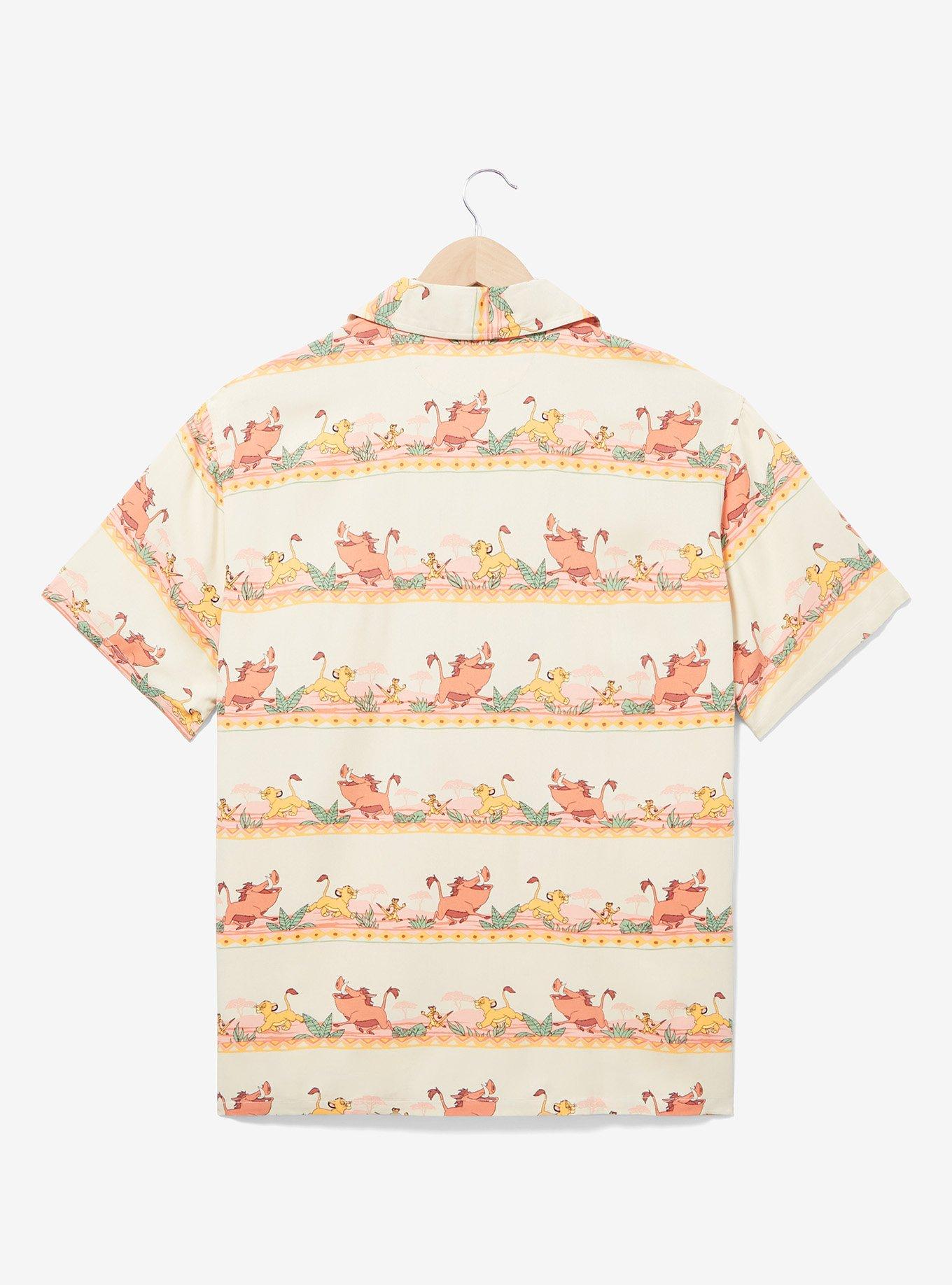 Disney The Lion King Simba, Timon, and Pumbaa Hakuna Matata Woven Shirt — BoxLunch Exclusive, , alternate