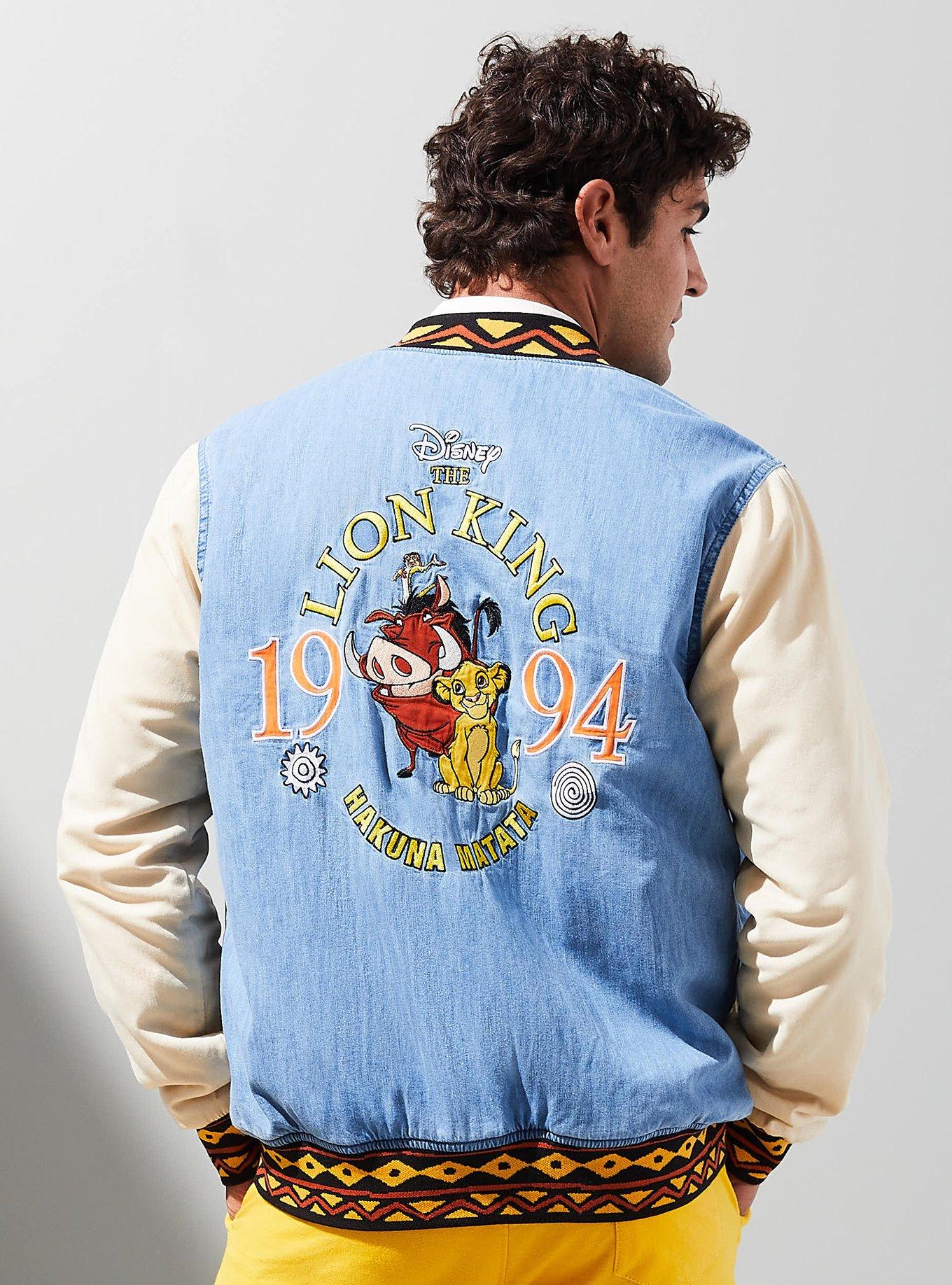 Disney The Lion King Denim Bomber Jacket - BoxLunch Exclusive, DENIM, alternate