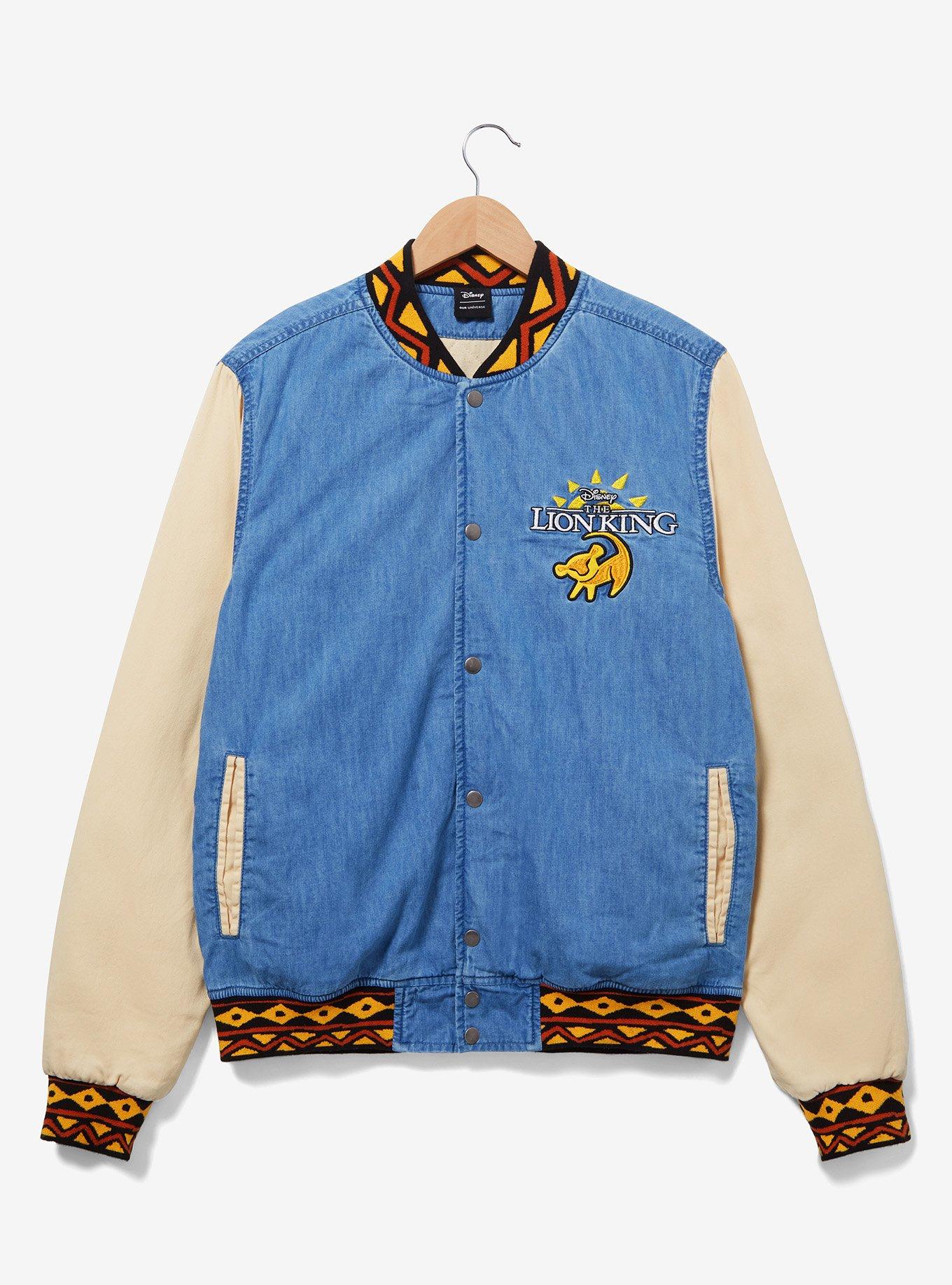 Disney The Lion King Denim Bomber Jacket - BoxLunch Exclusive, DENIM, alternate