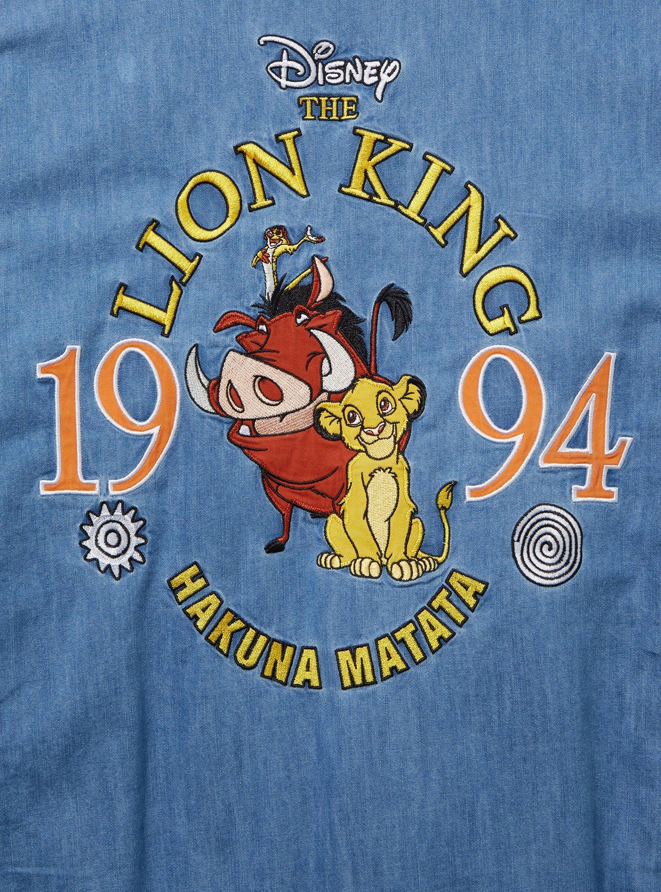 Disney The Lion King Denim Bomber Jacket - BoxLunch Exclusive, DENIM, alternate